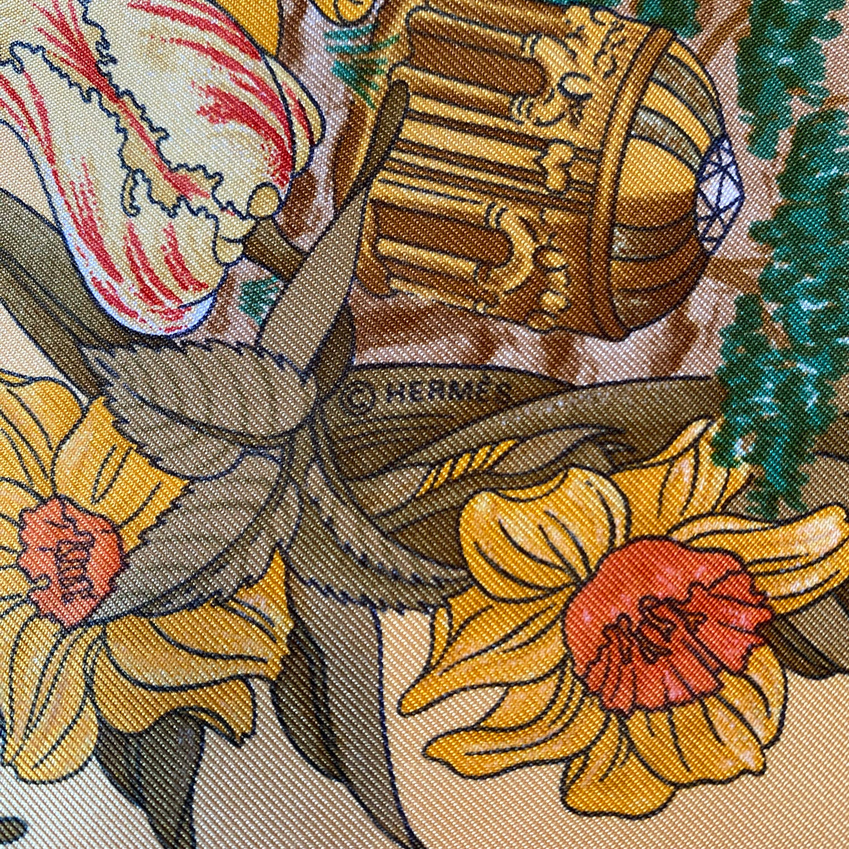 Hermès Au Pays de Cocagne Silk Scarf