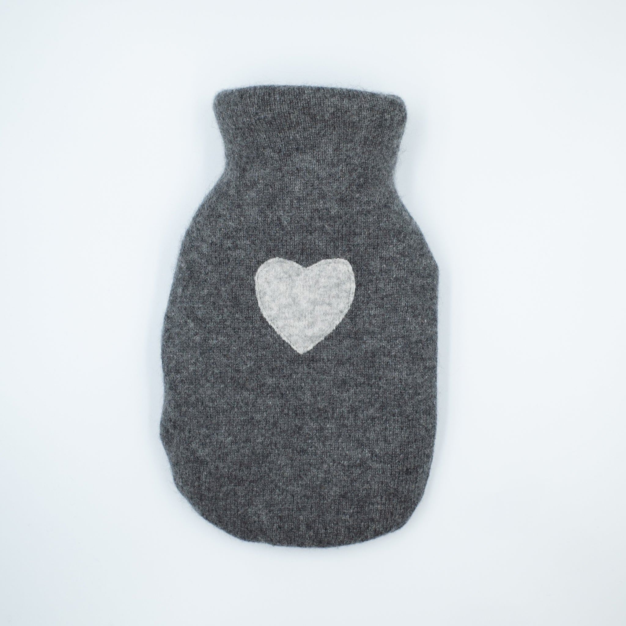 Slate Grey Cashmere Small Hot Water Bottle