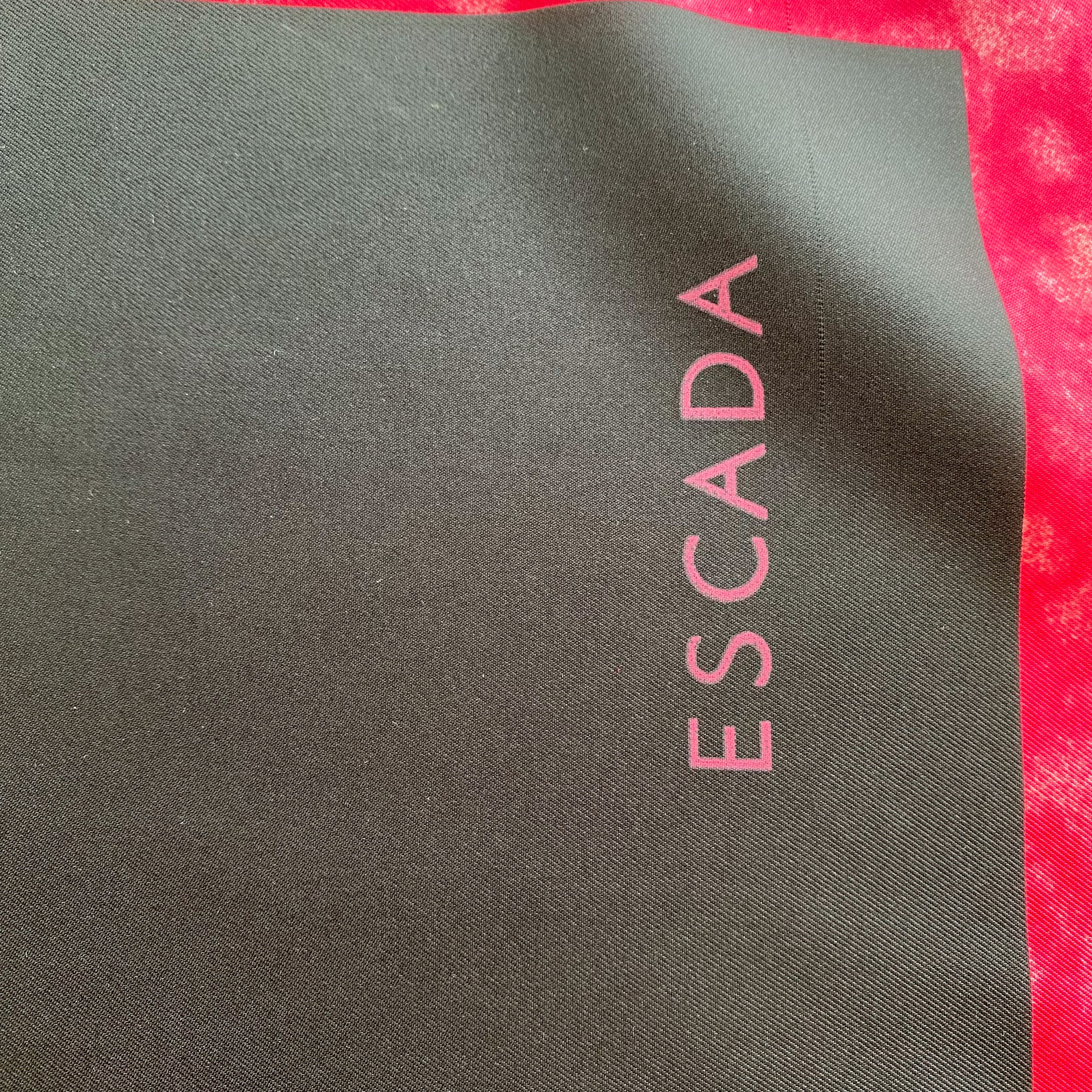Immaculate Escada Floral Designer Silk Scarf