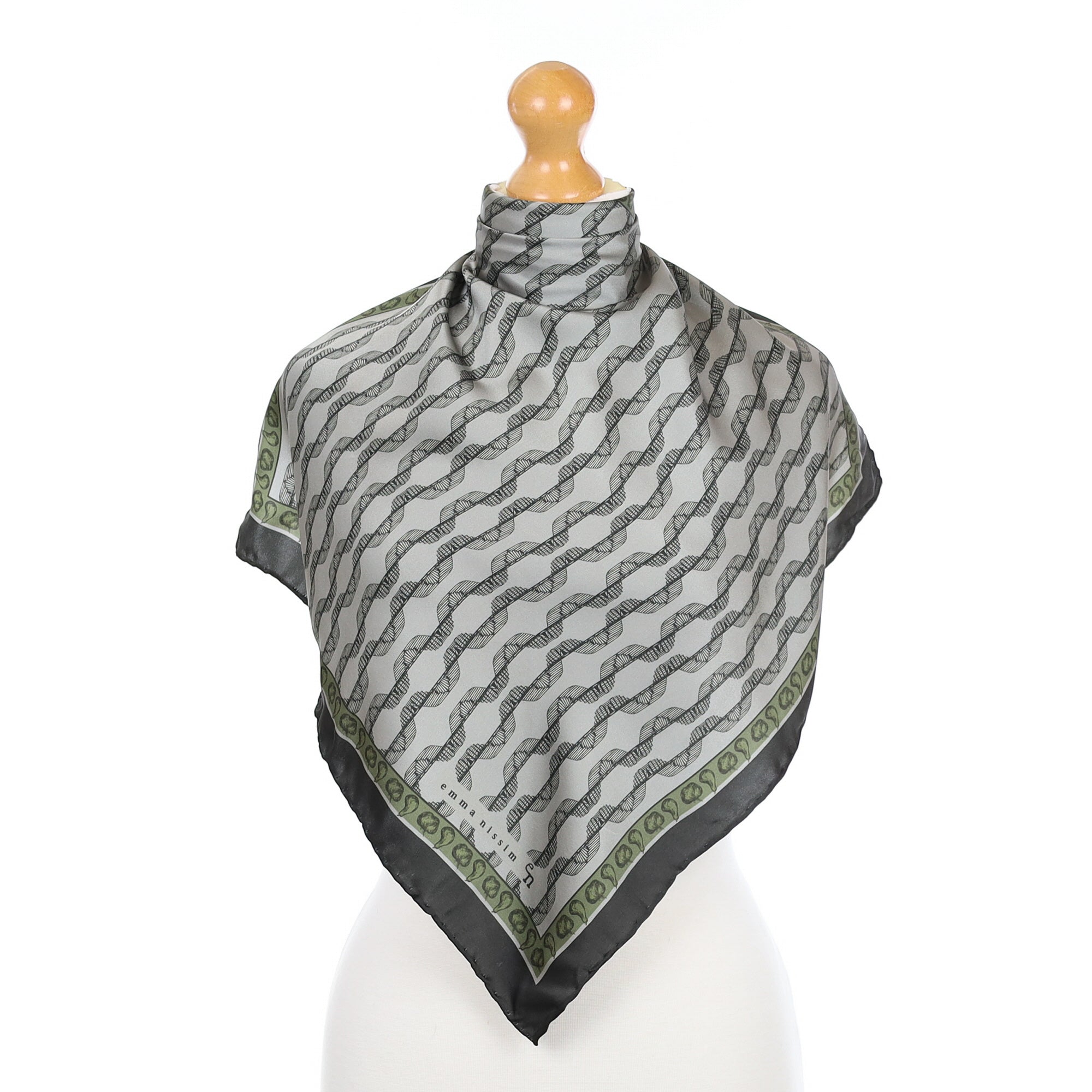 Brand New Boxed Emma Nissim Silk Scarf