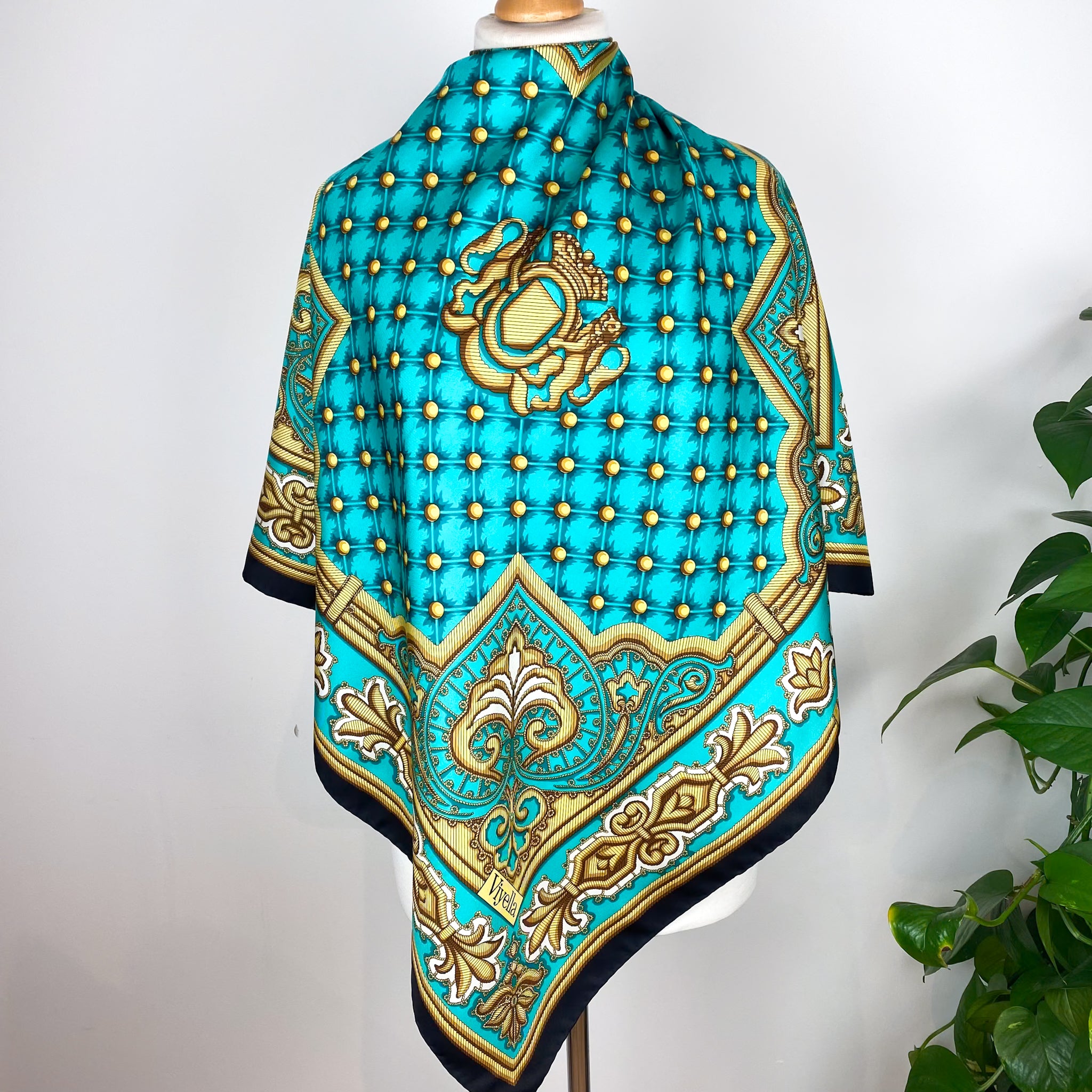 Immaculate Viyella Large Silk Scarf