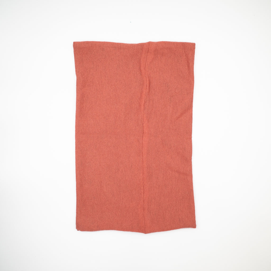 Rust and Navy Extra Deep Fine Knit Neck Warmer