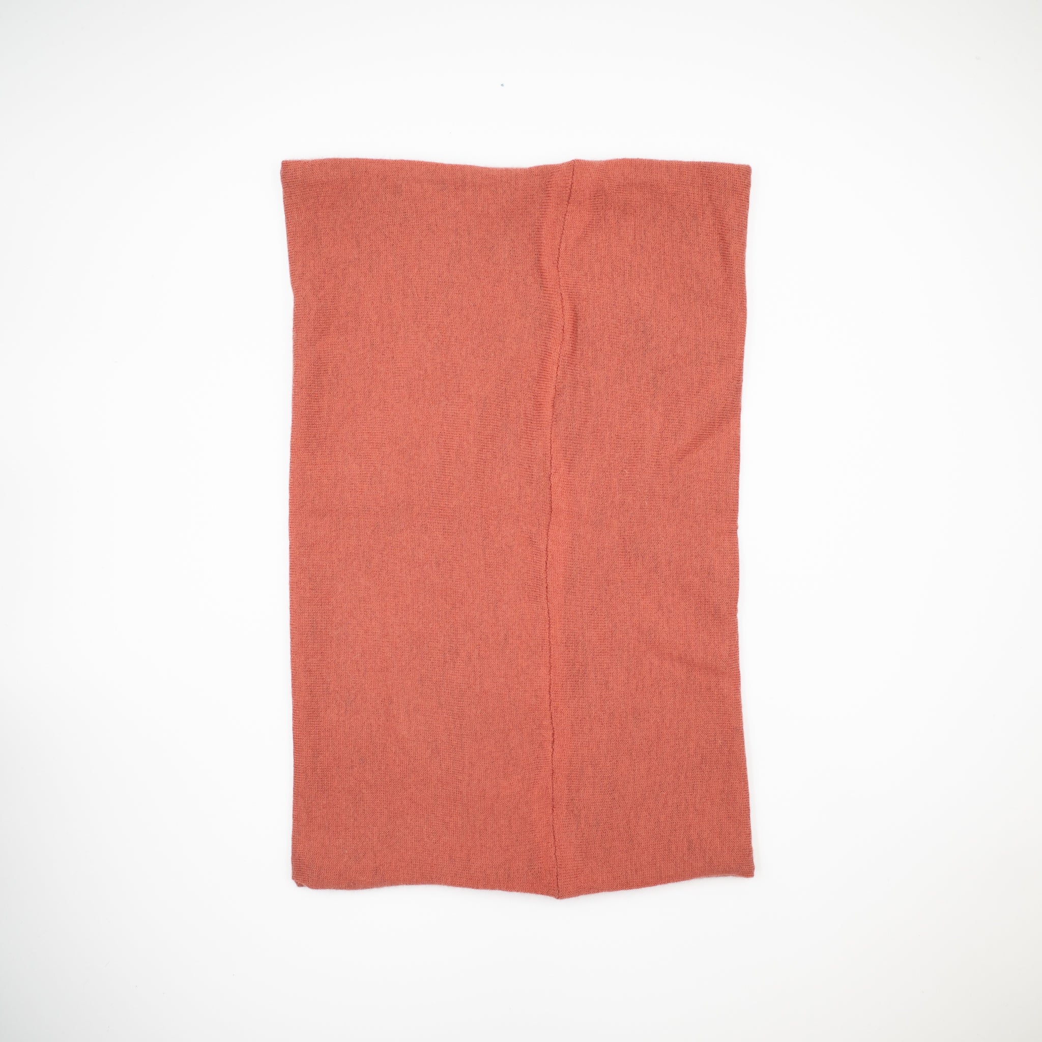 Rust and Navy Extra Deep Fine Knit Neck Warmer