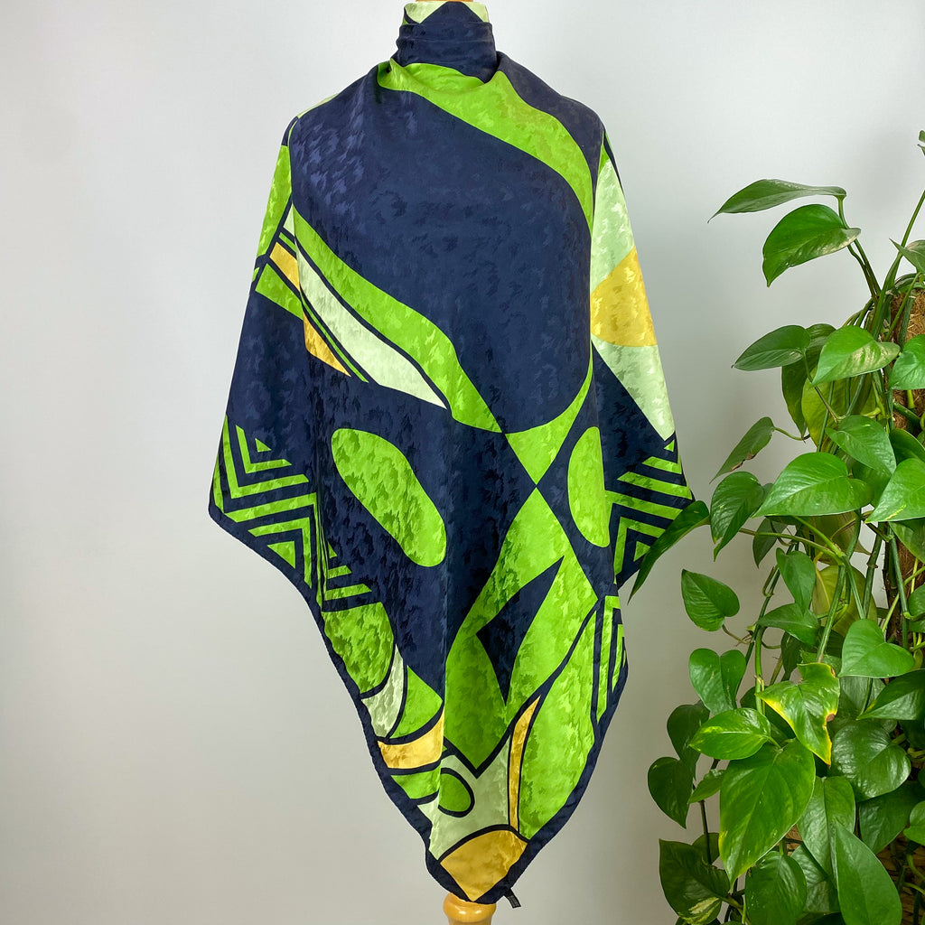 Abstract Colourful Italian Silk Scarf