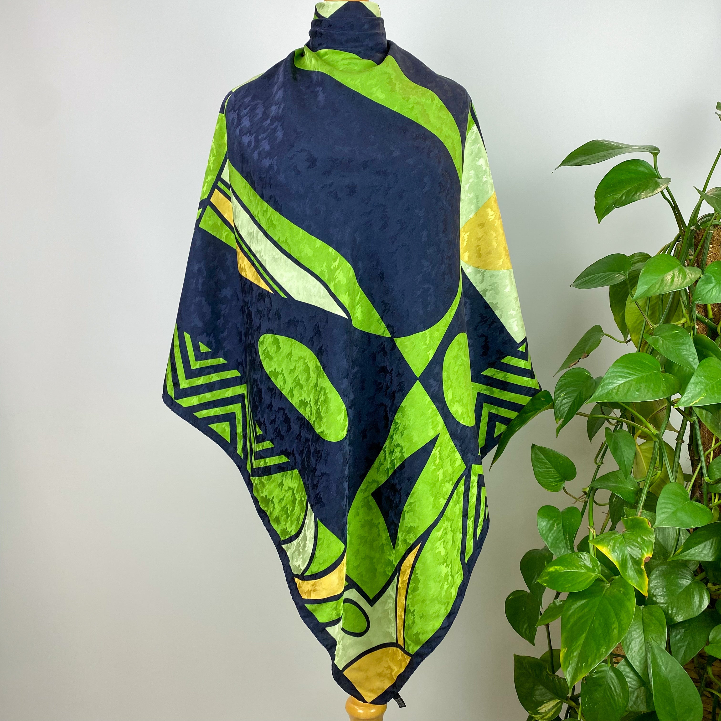 Abstract Colourful Italian Silk Scarf