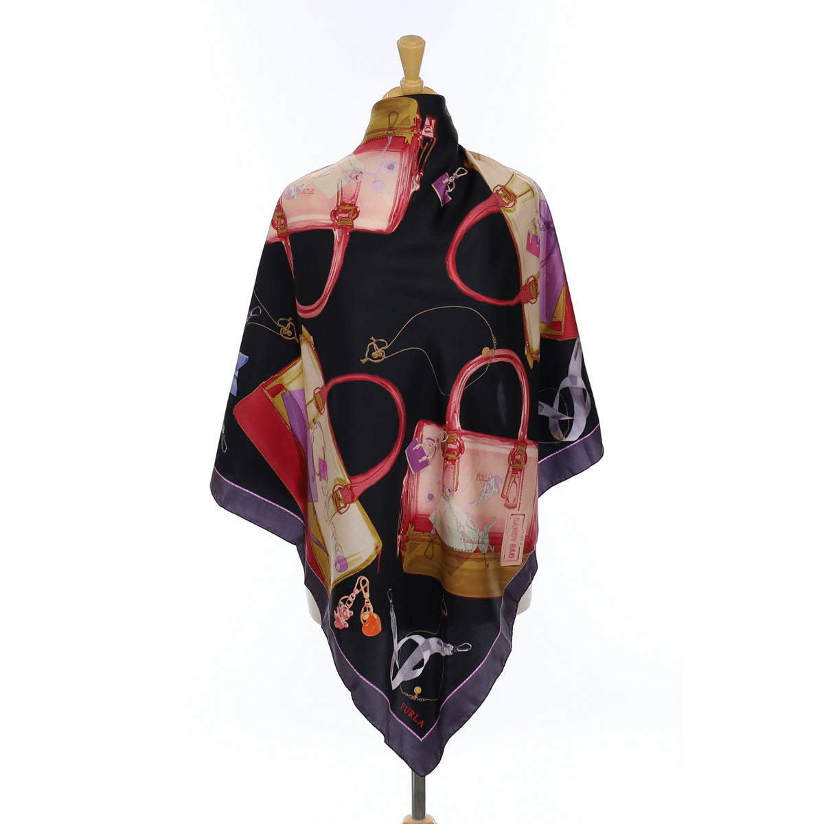 Brand New Furla Handbag Silk Scarf