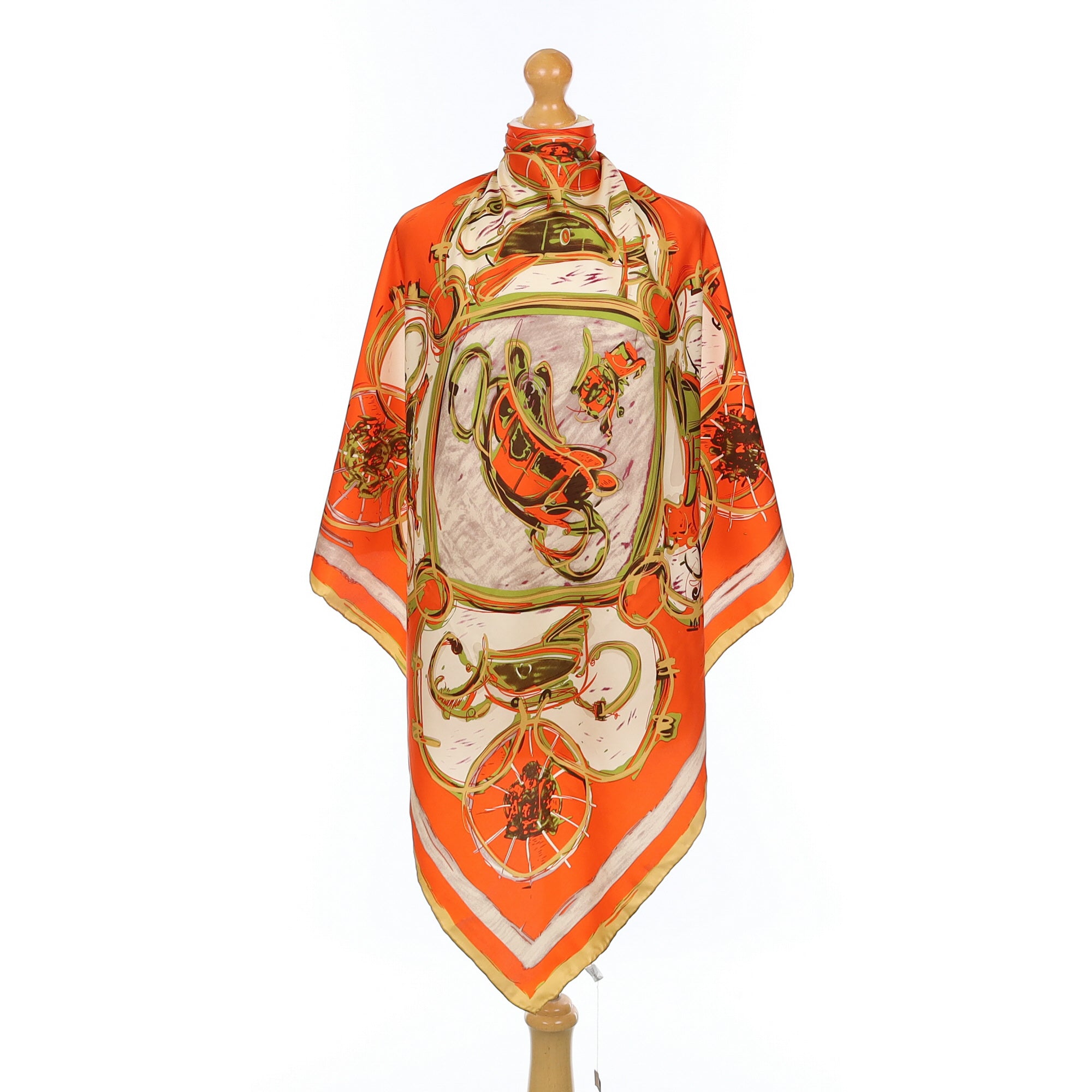 Brand New Equestrian Silk Scarf