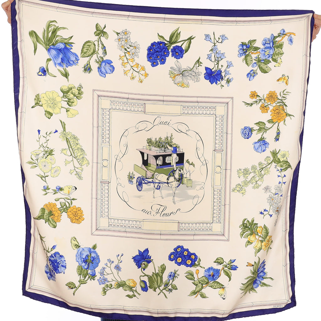 Hermès Quai Aux Fleurs Silk Scarf