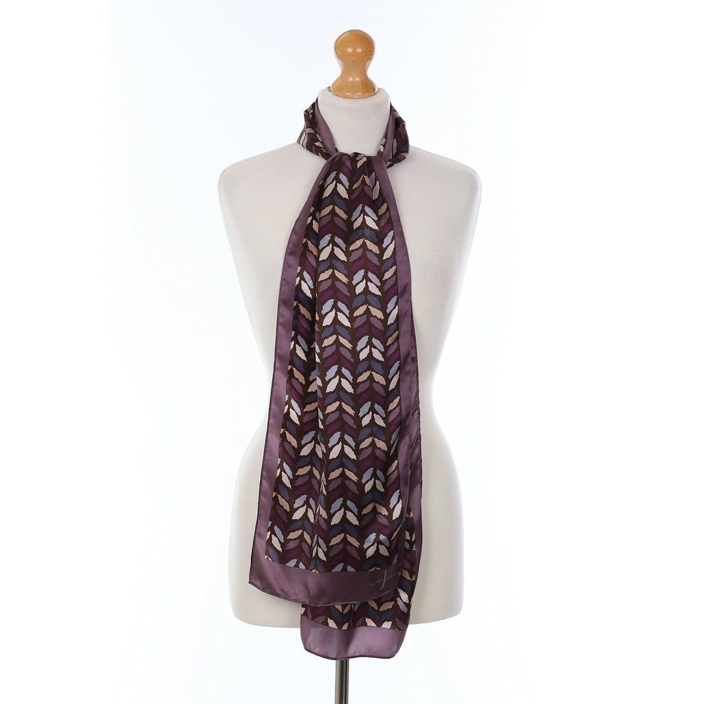 Jasper Conran Purple Abstract Silk Scarf