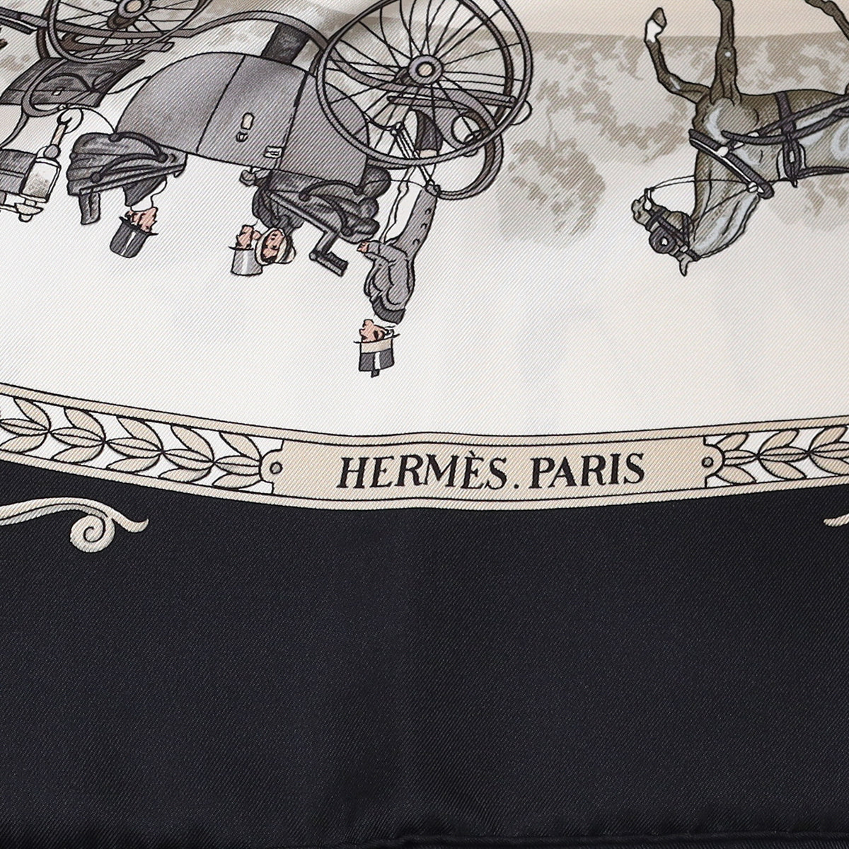 Brand New Boxed Hermès La Promenade de Longchamps Silk Scarf