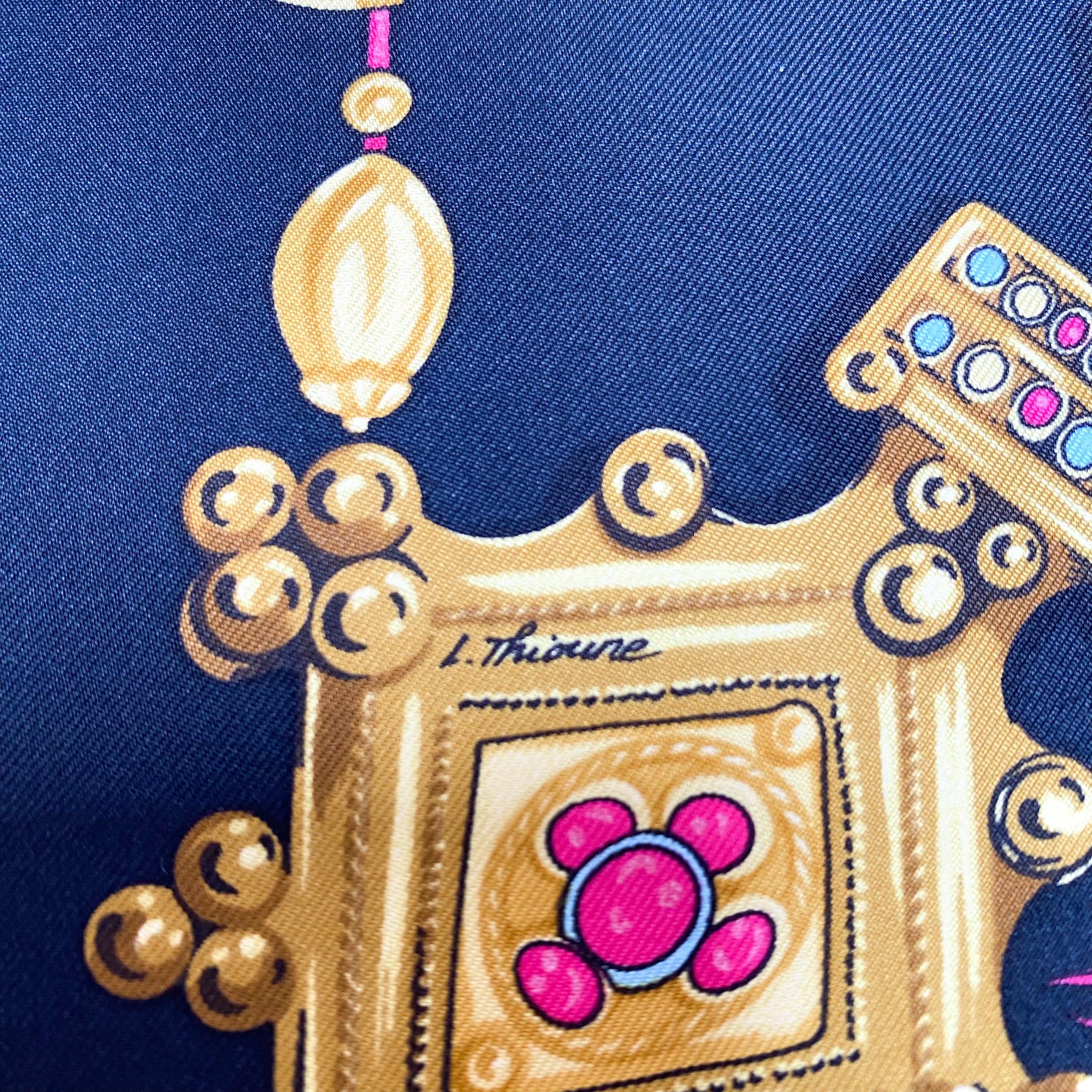 Boxed Hermès 1994 Parures des Sables Silk Scarf