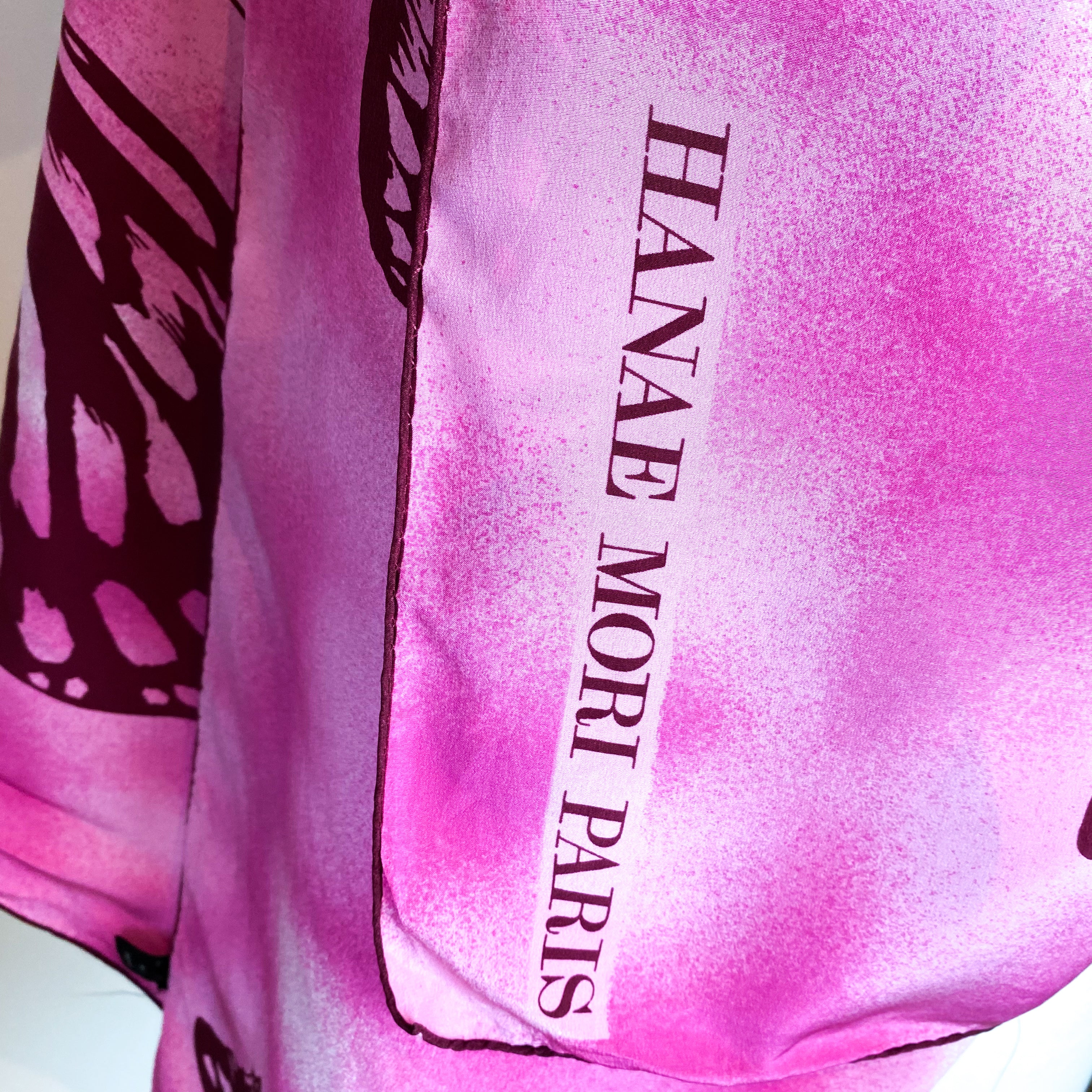 Extra Large Hanae Mori Silk Scarf