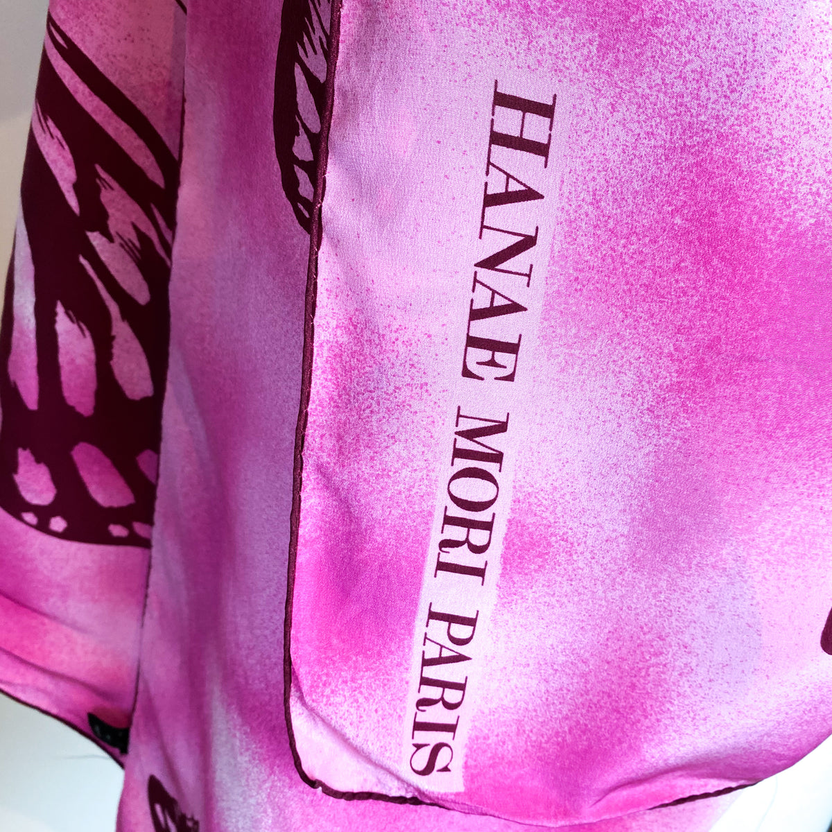 Extra Large Hanae Mori Silk Scarf