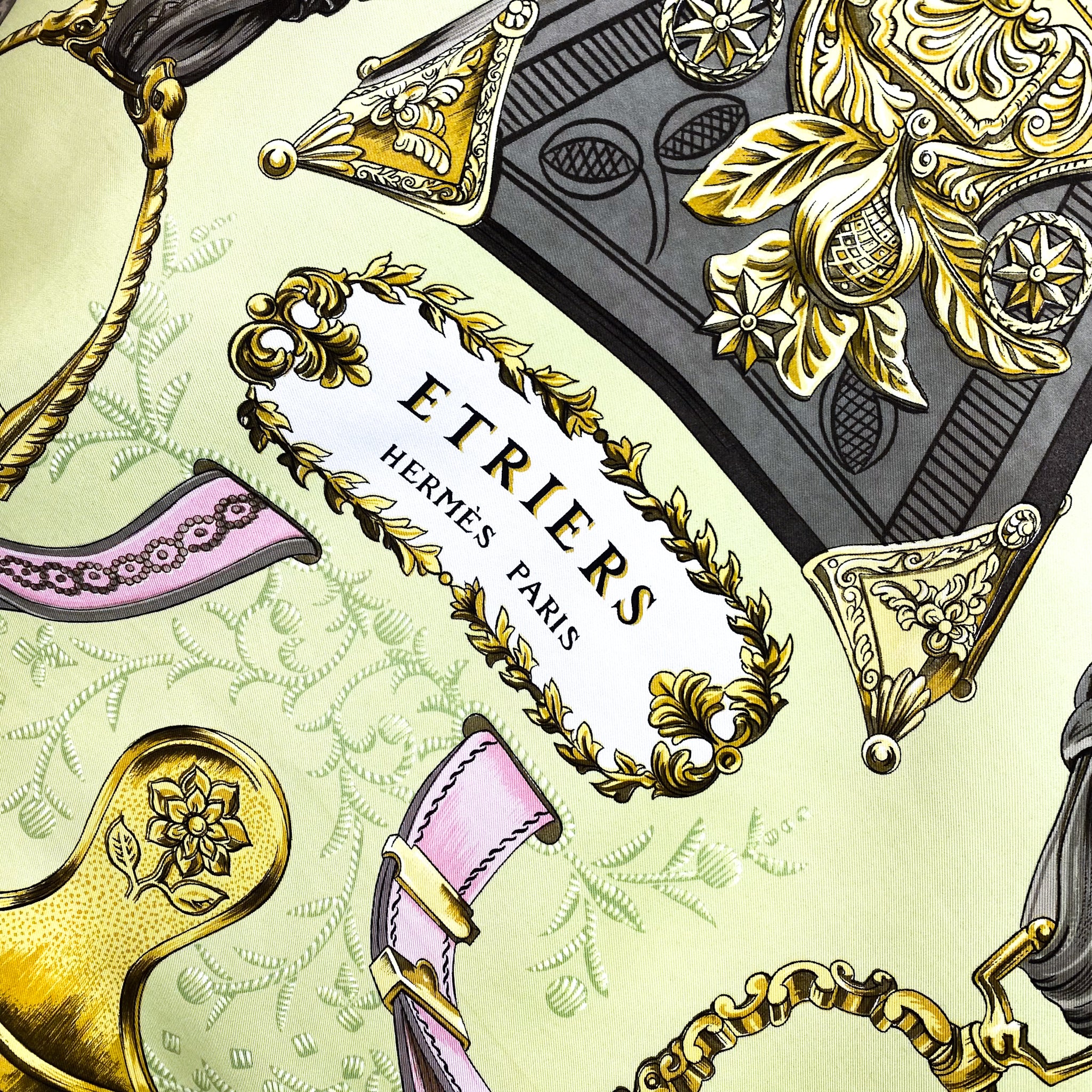 Boxed Hermes Etriers Silk Scarf