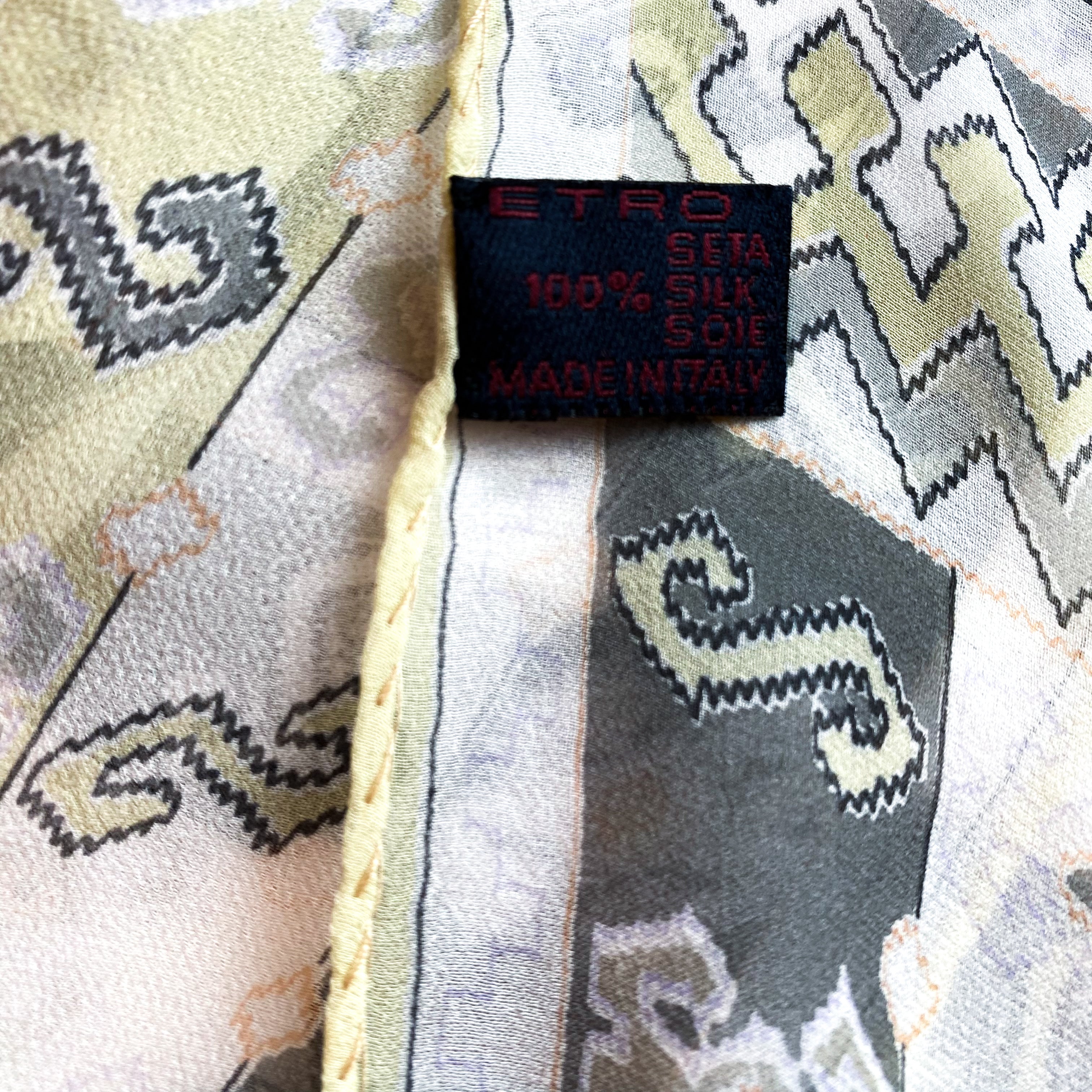 Etro Chiffon Designer Silk Scarf