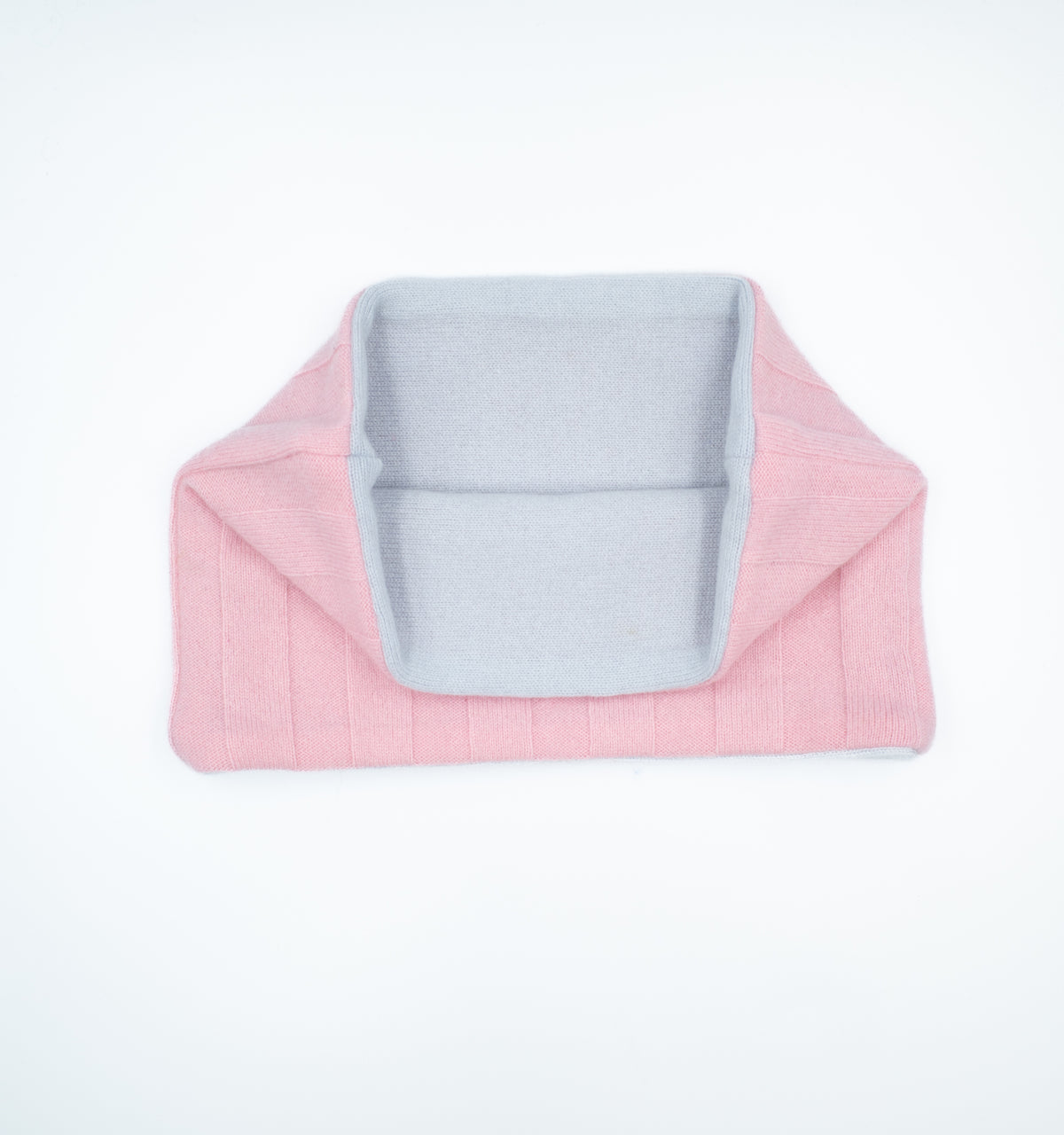 Pastel Pink Wide Rib and Baby Blue Neck Warmer