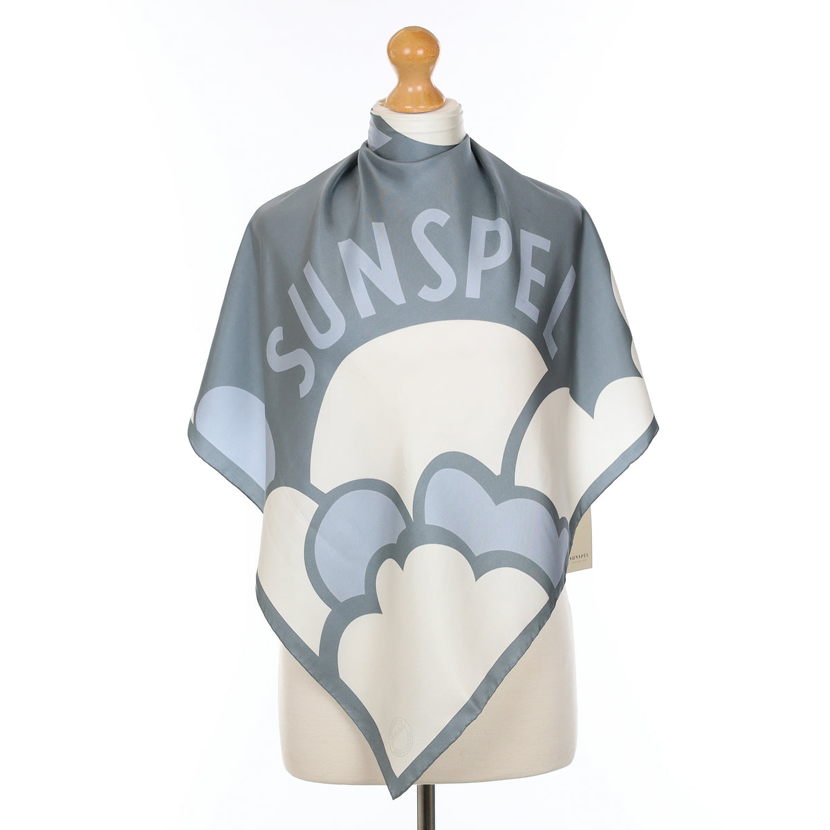 Brand New Sunspel Sun And Clouds Silk Scarf