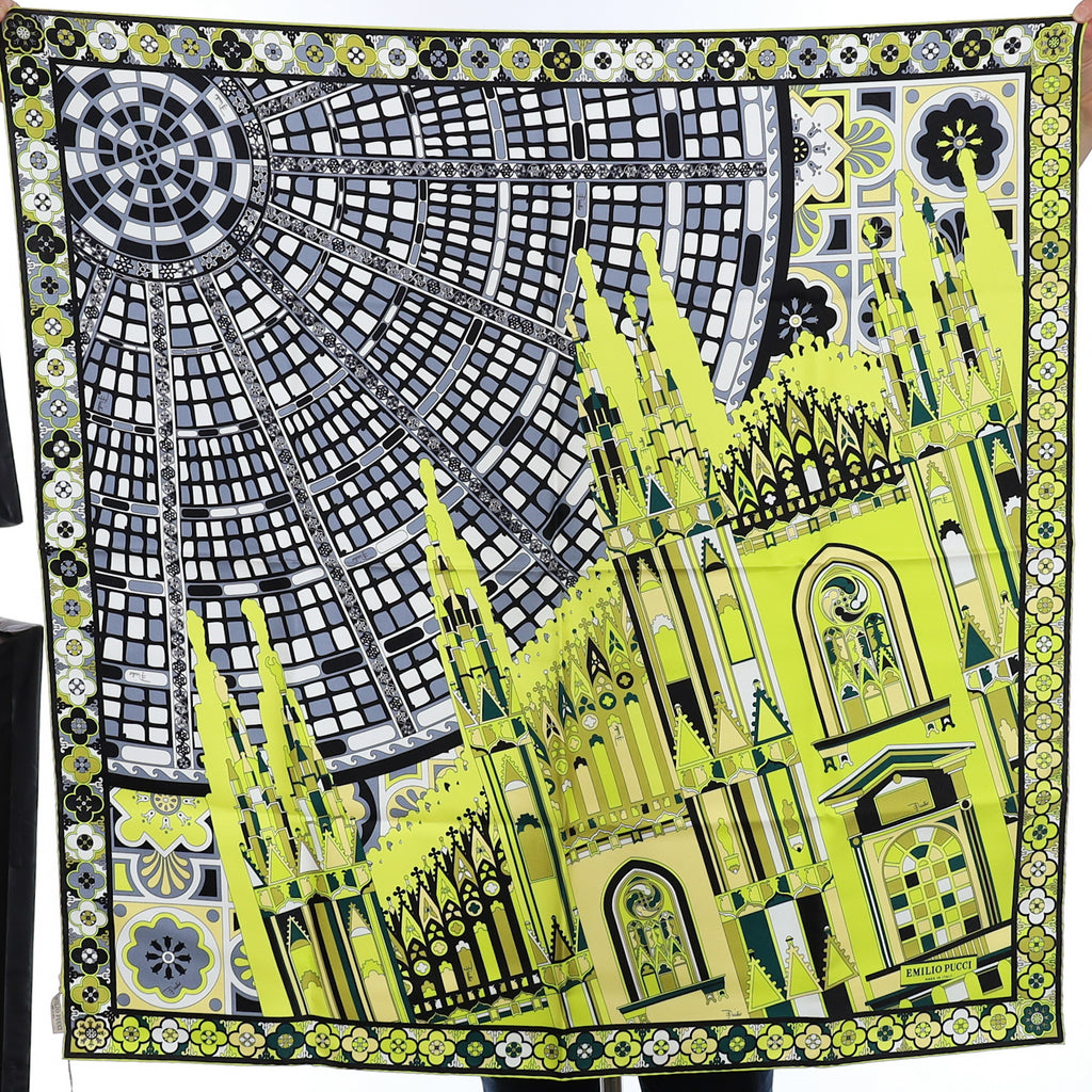Brand New Boxed Emilio Pucci Milan Silk Scarf