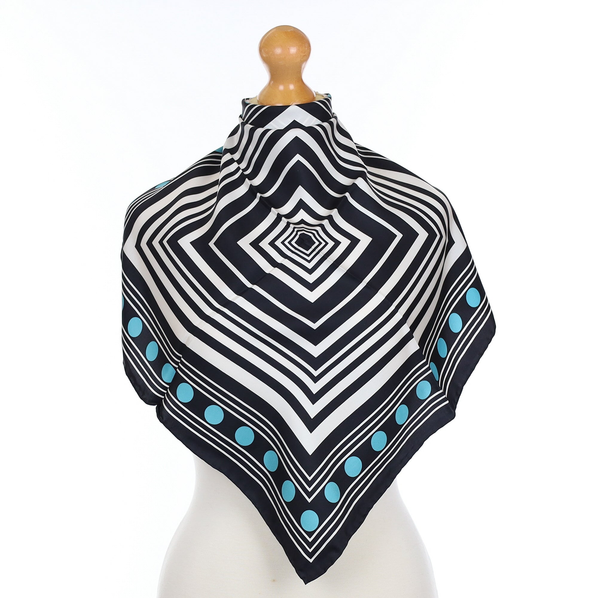 Brand New Jammers & Leufgen Monochrome Silk Scarf