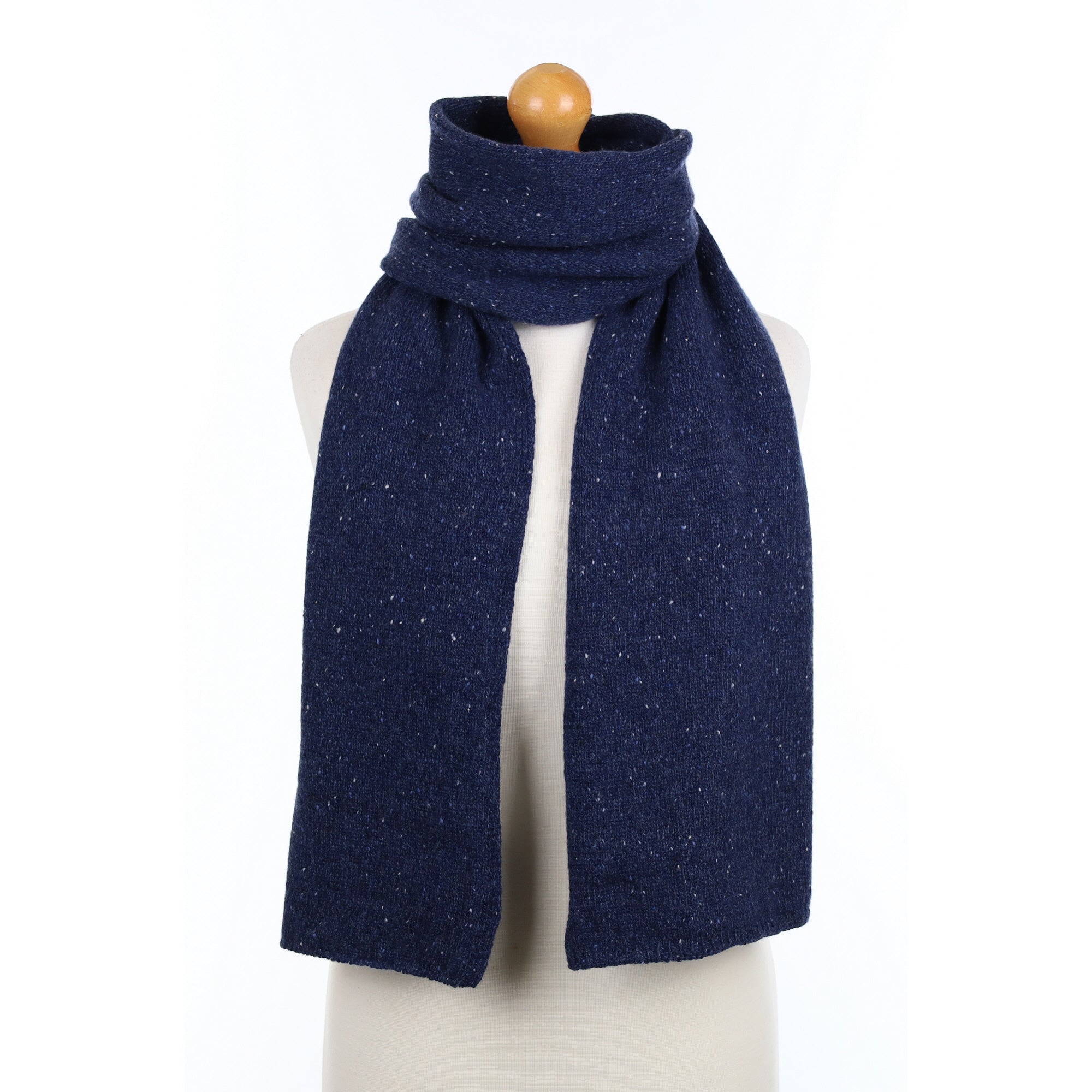 Brand New Scottish Navy Donegal Cashmere Scarf