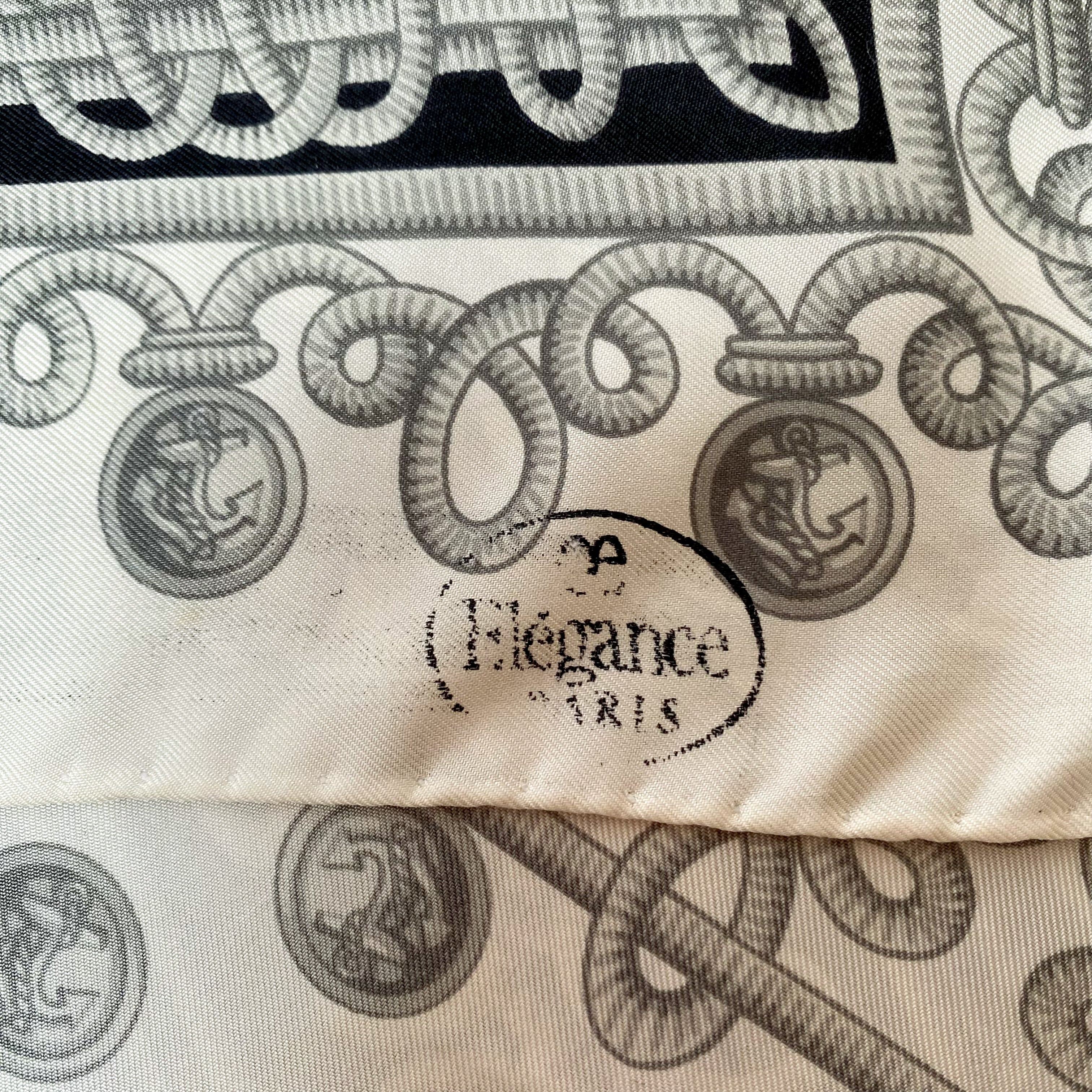 Monochrome Italian Silk Scarf