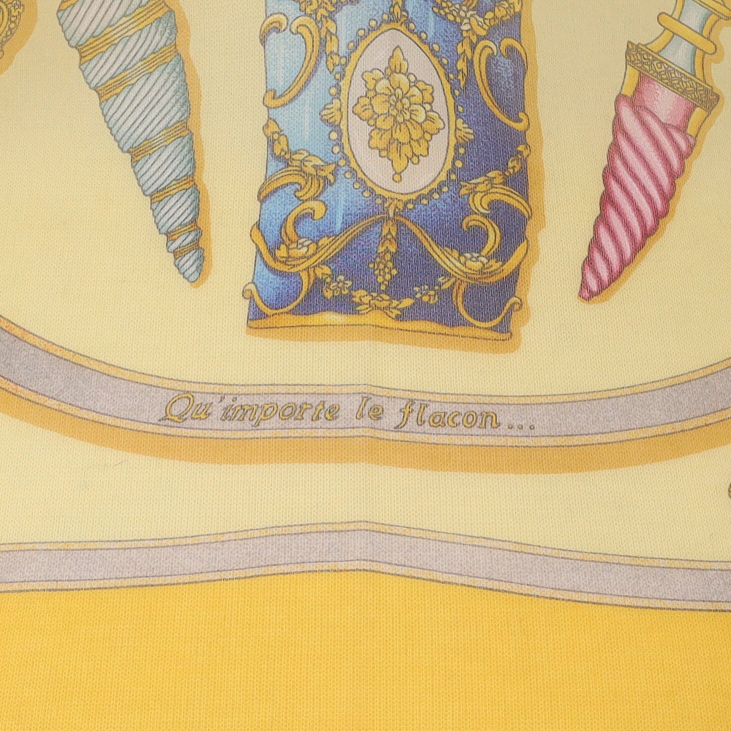 Brand New Hermès Qu’ Importe le Flacon Mousseline Silk Scarf