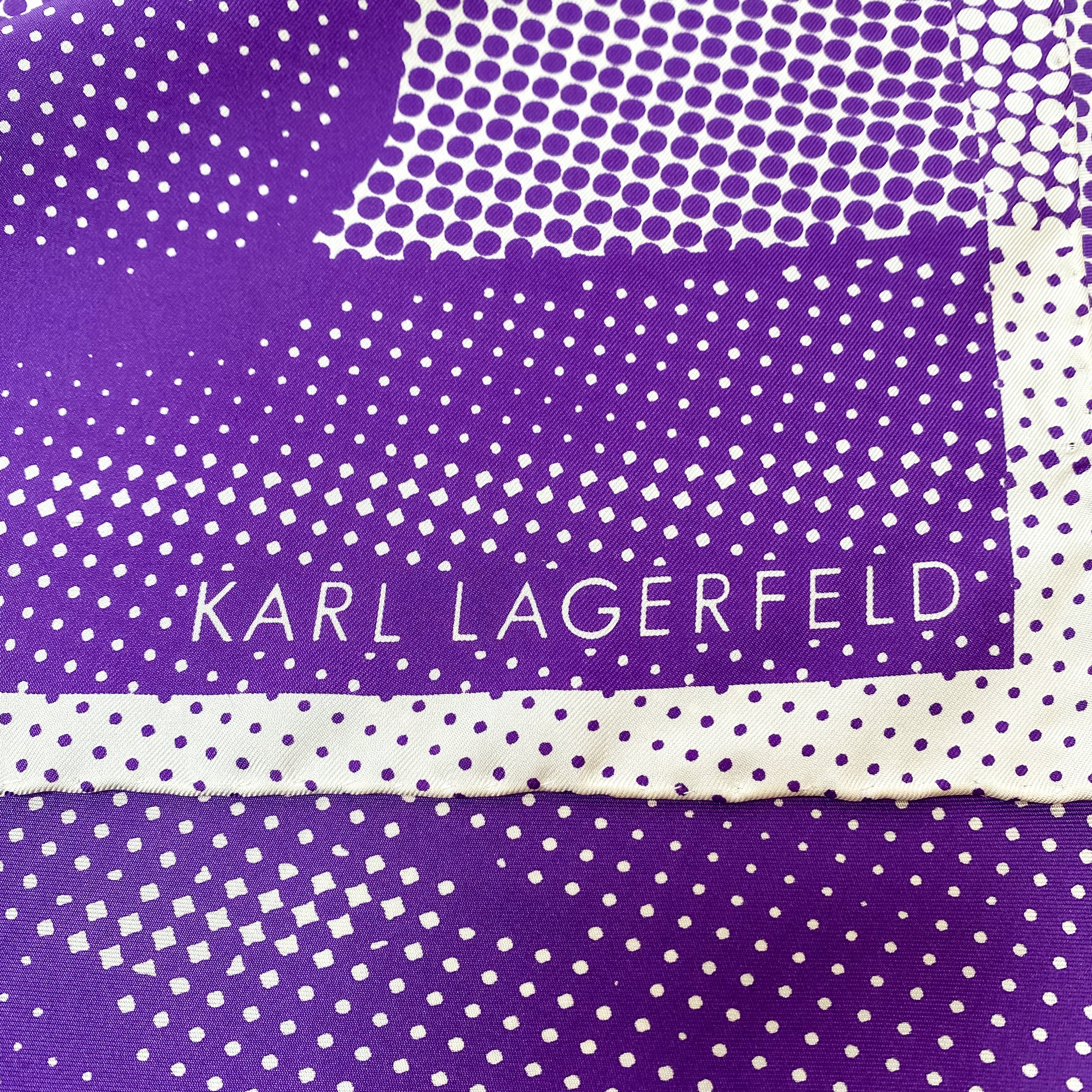 Karl Lagerfeld Designer Silk Scarf