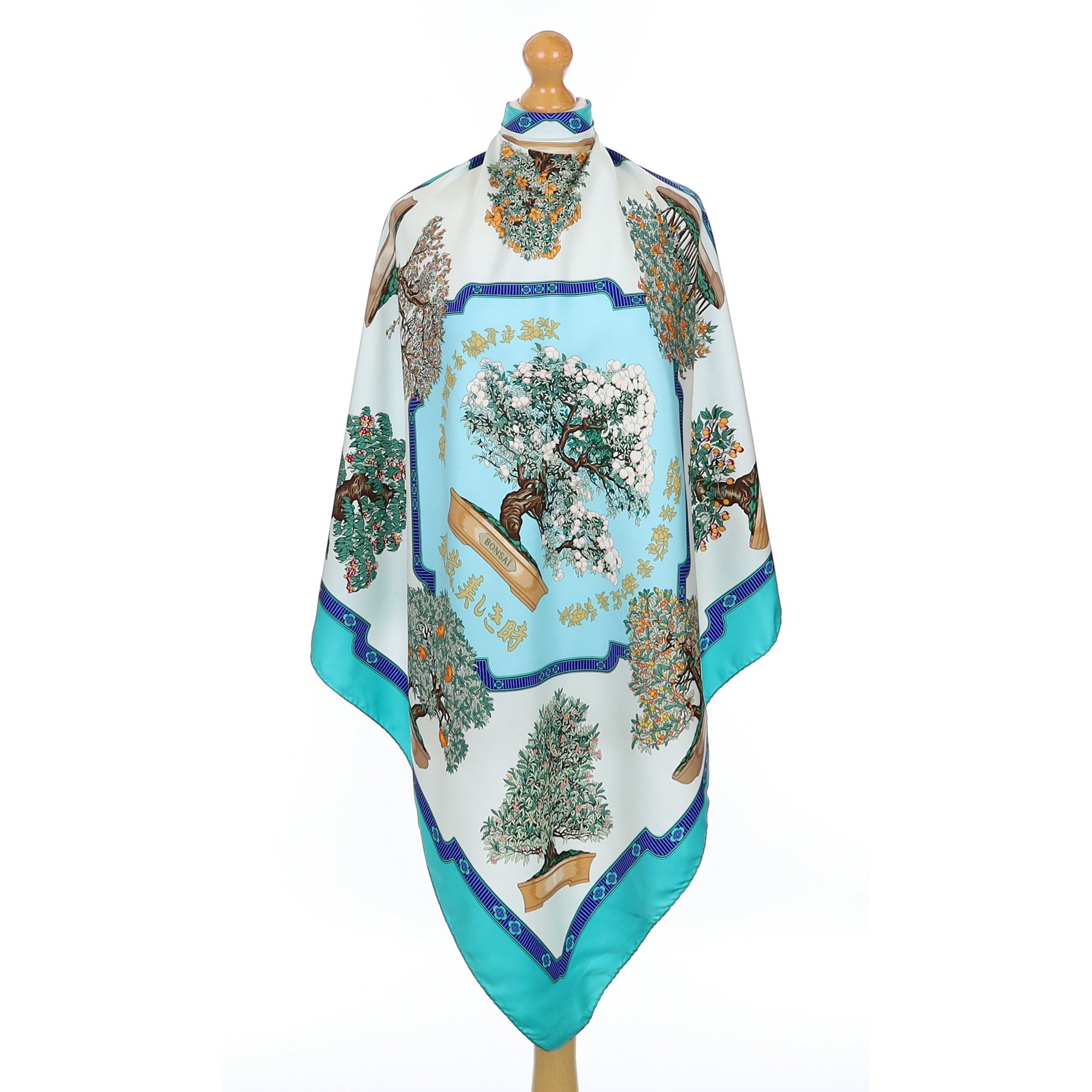 Hermès Bonsai Vintage Silk Scarf Quite Rare