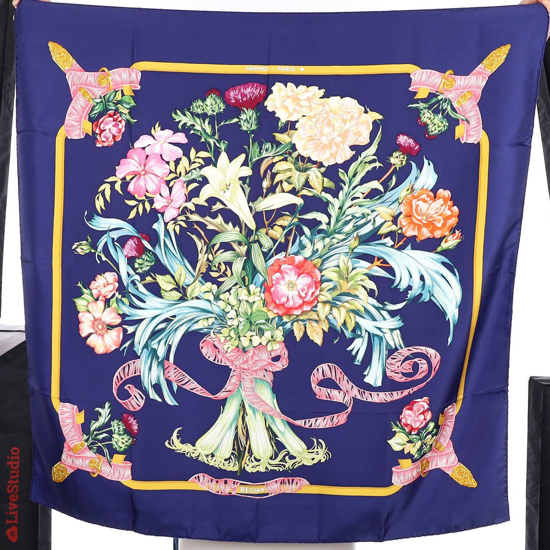 Hermès Regina Silk Scarf