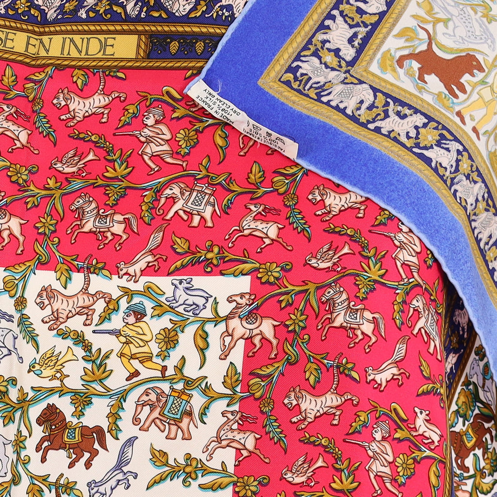 Pristine Hermès Chasse En Inde Silk Scarf