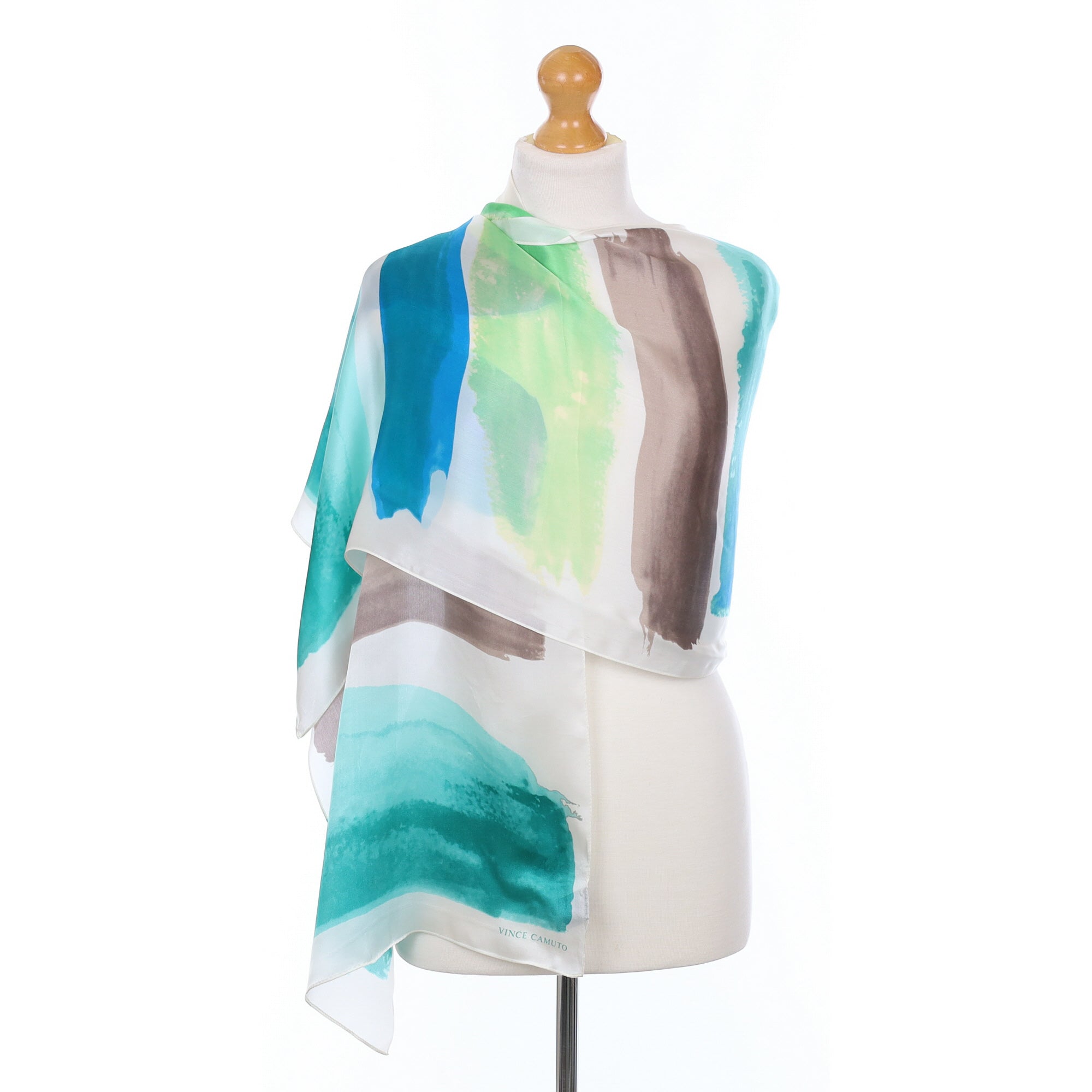 Vince Camuto Aqua Silk Scarf
