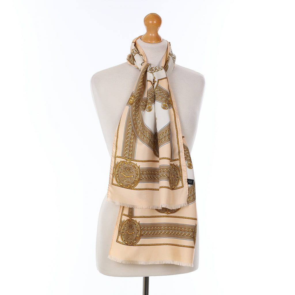 Viyella Pink Baroque Style Silk Scarf