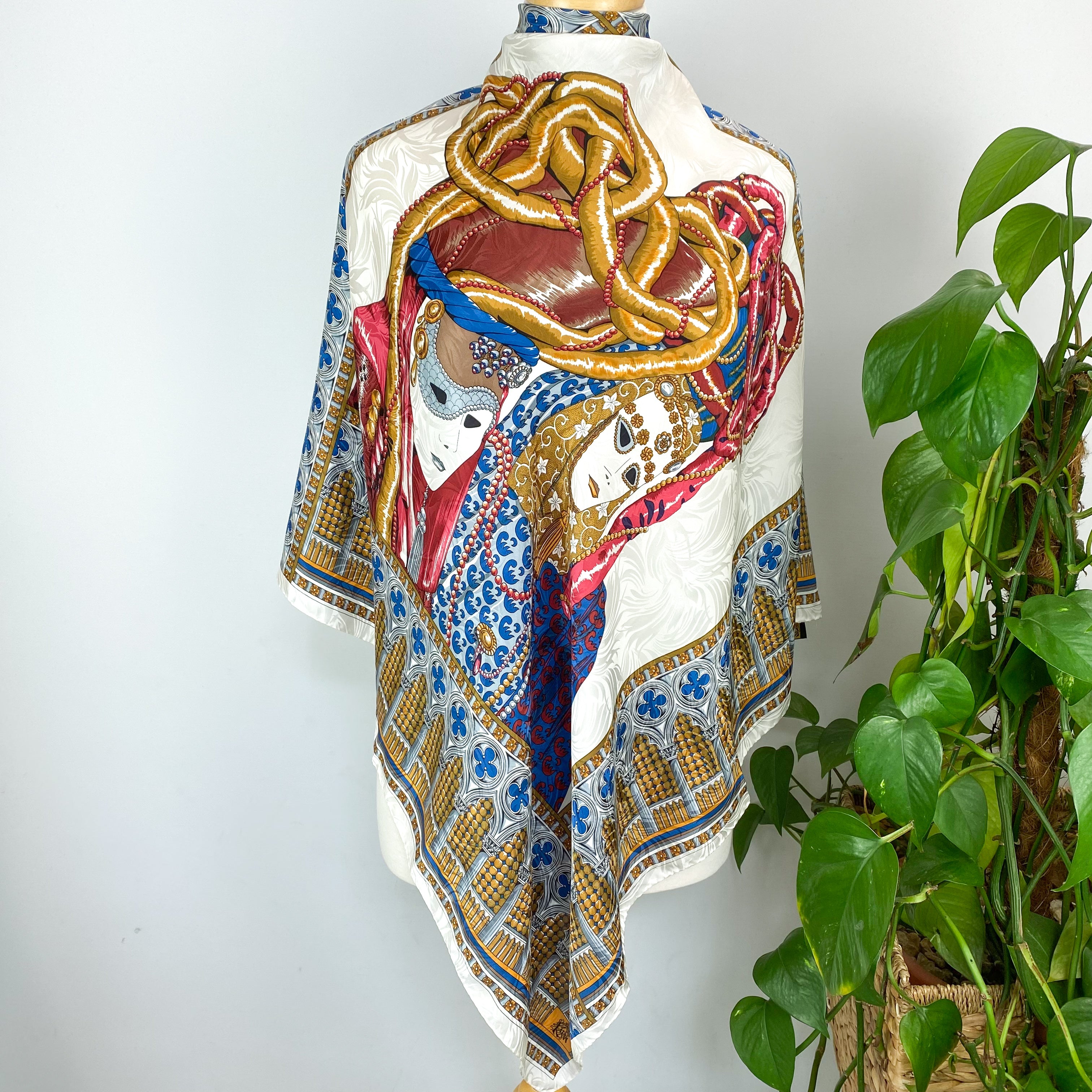Italian Masks Silk Scarf