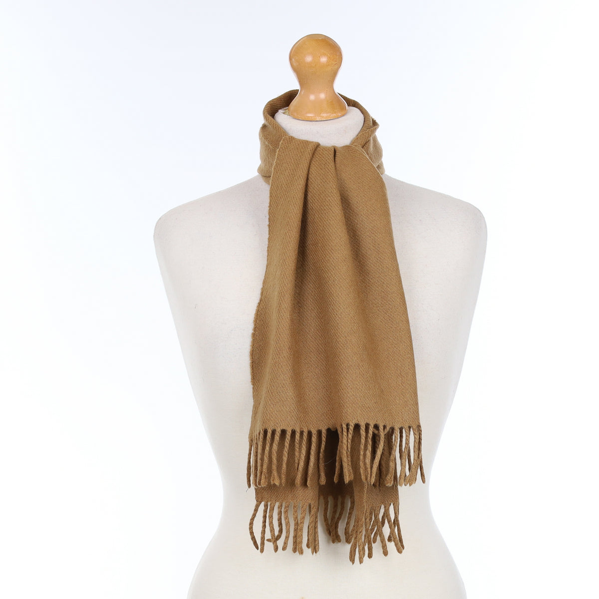 Cinnamon Brown Cashmere Woven Scarf