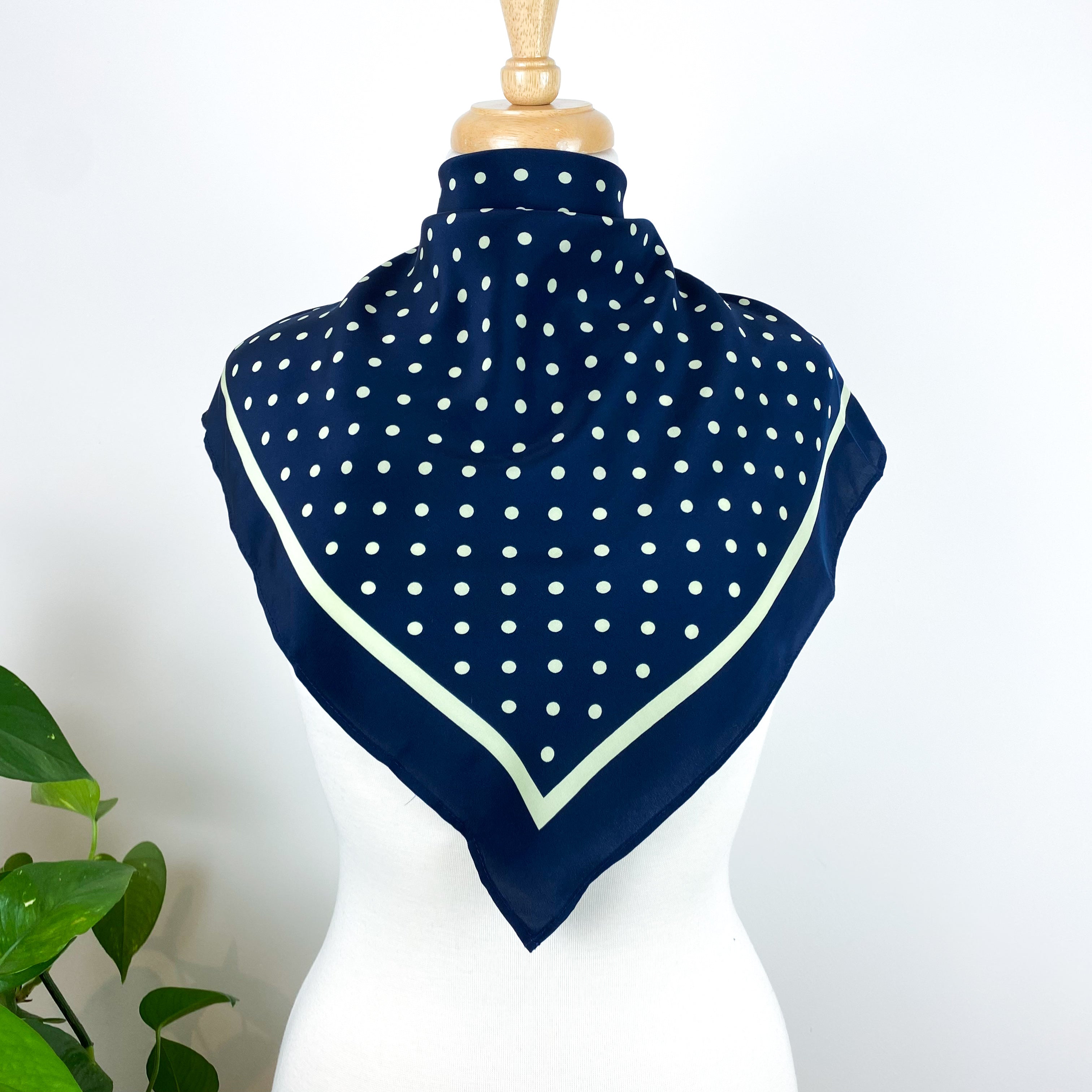 Small Polka Dot Spotty Beckford Silk Scarf