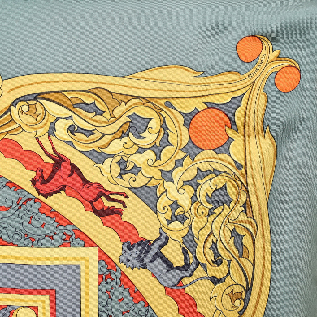 Hermès Animaux Solaires Silk Scarf