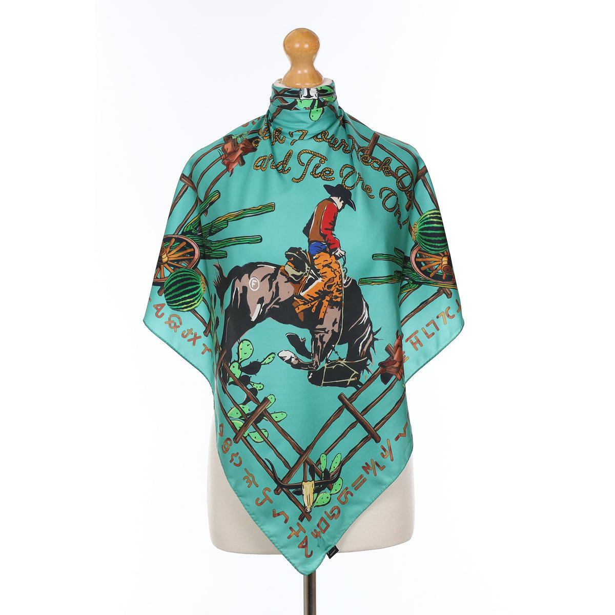 Fringe Western Style Silk Scarf