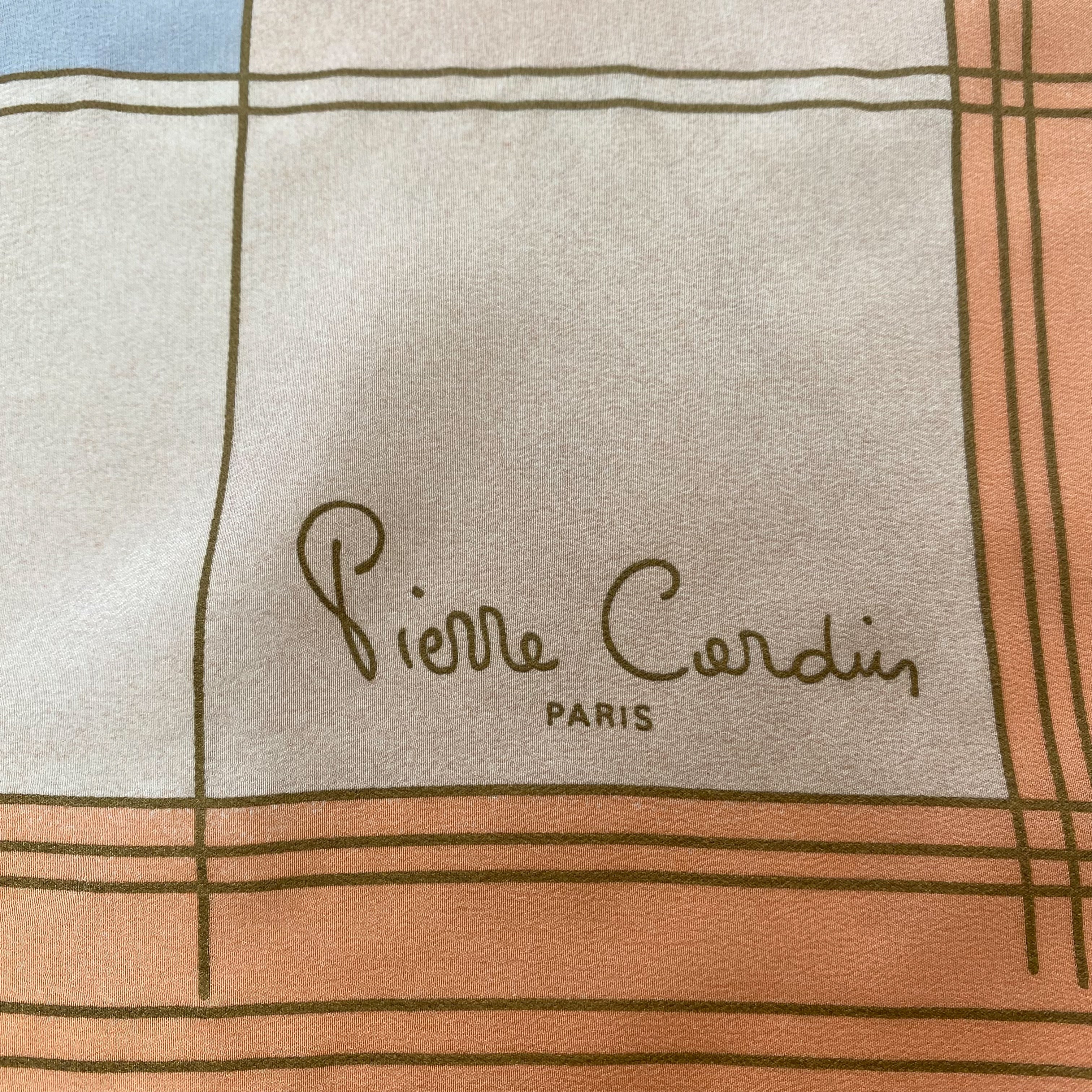 1970s Pierre Cardin French Vintage Silk Scarf