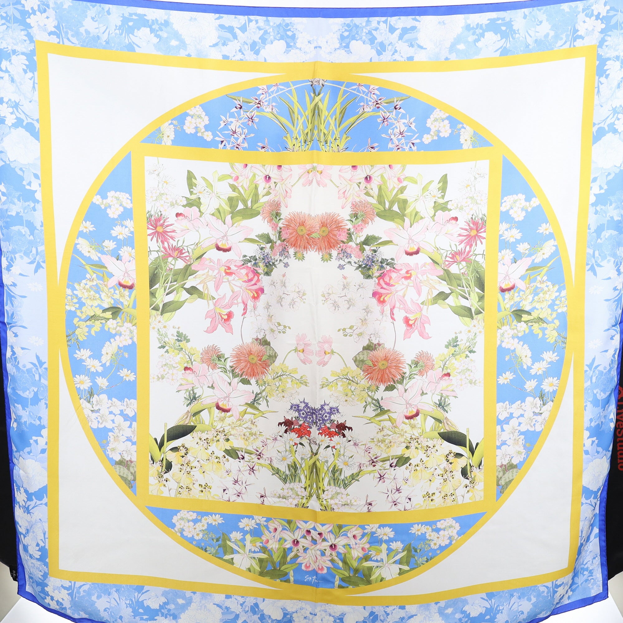St Piece Large Floral Silk Scarf