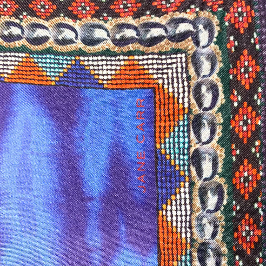 Extra Large Jane Carr Designer Silk Scarf
