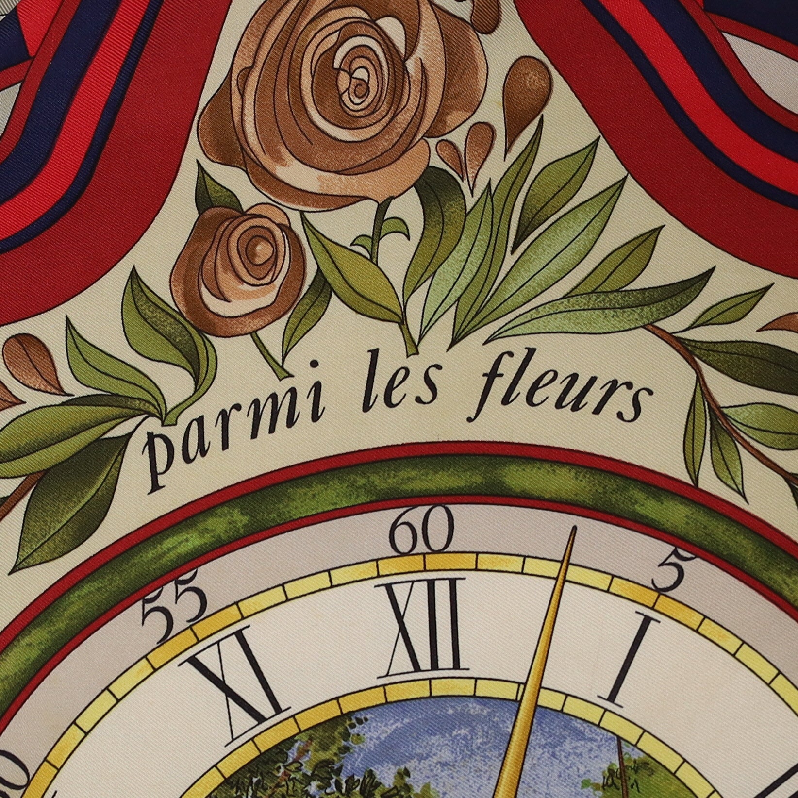 Hermès La Ronde des Heures Silk Scarf