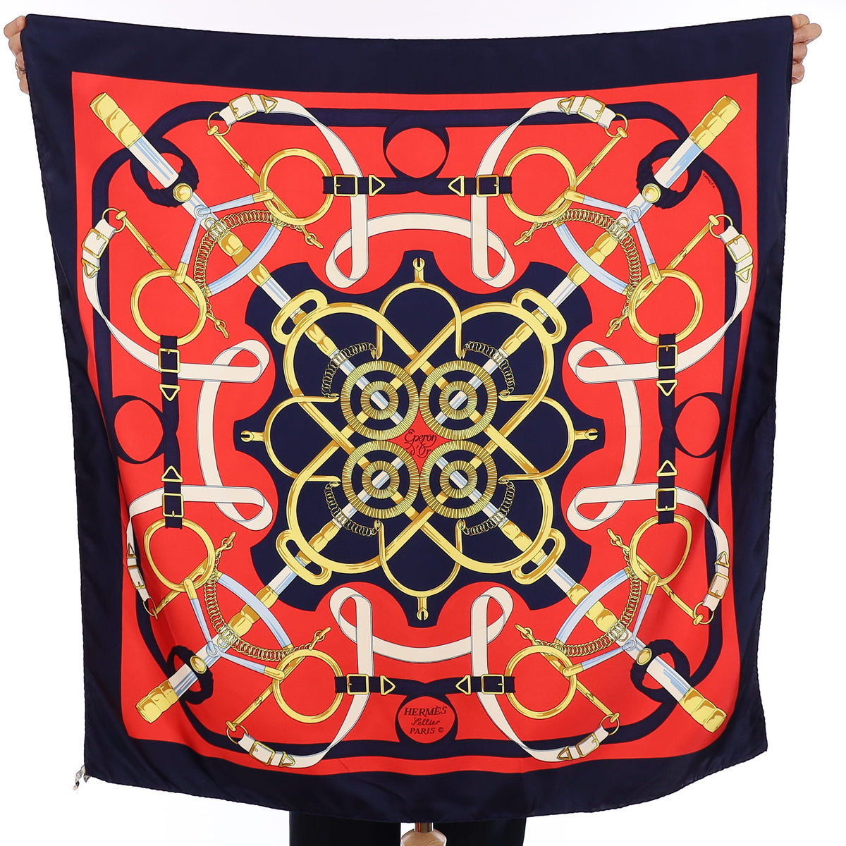 Hermès Eperon d’Or Silk Scarf