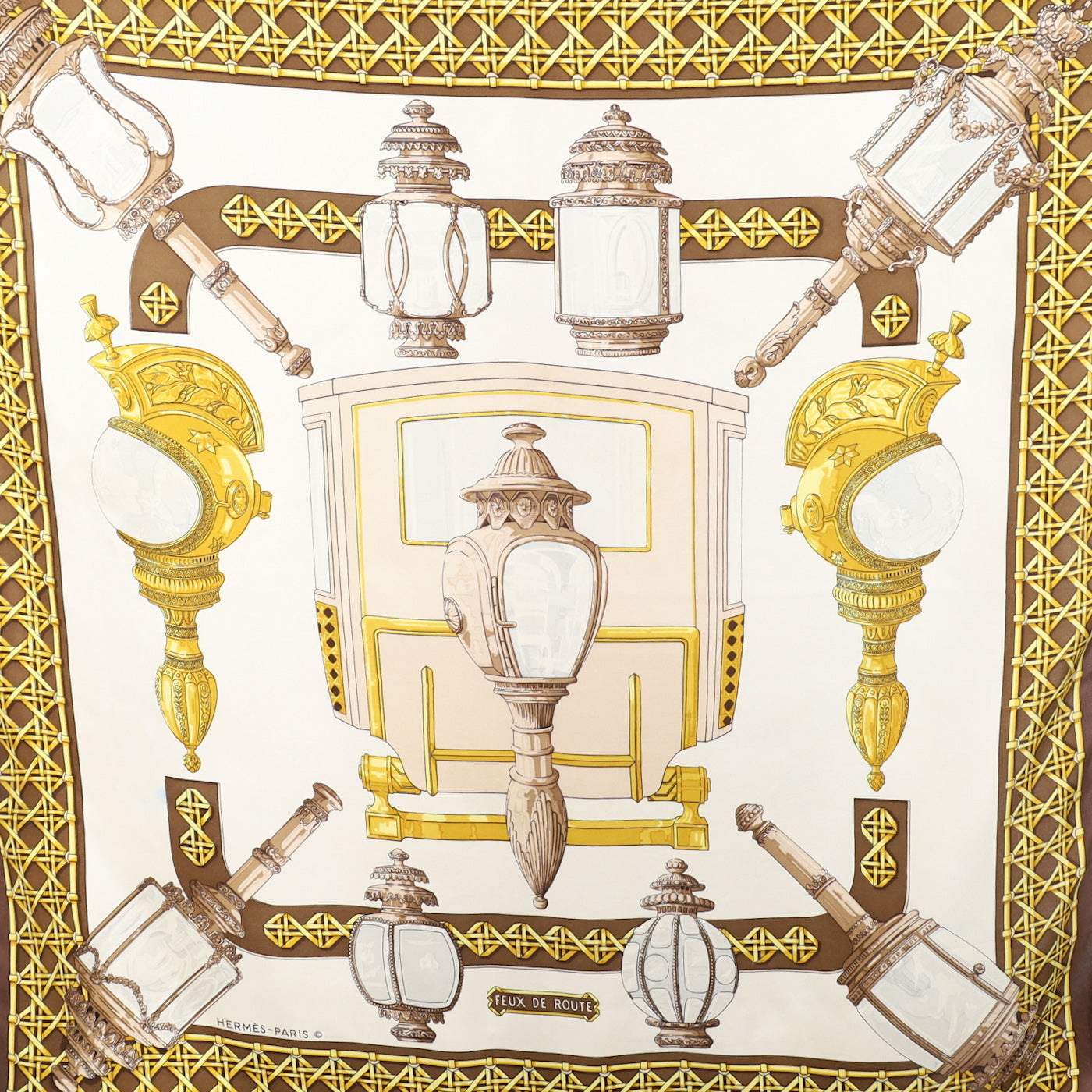 Hermès Feux de Route Silk Scarf