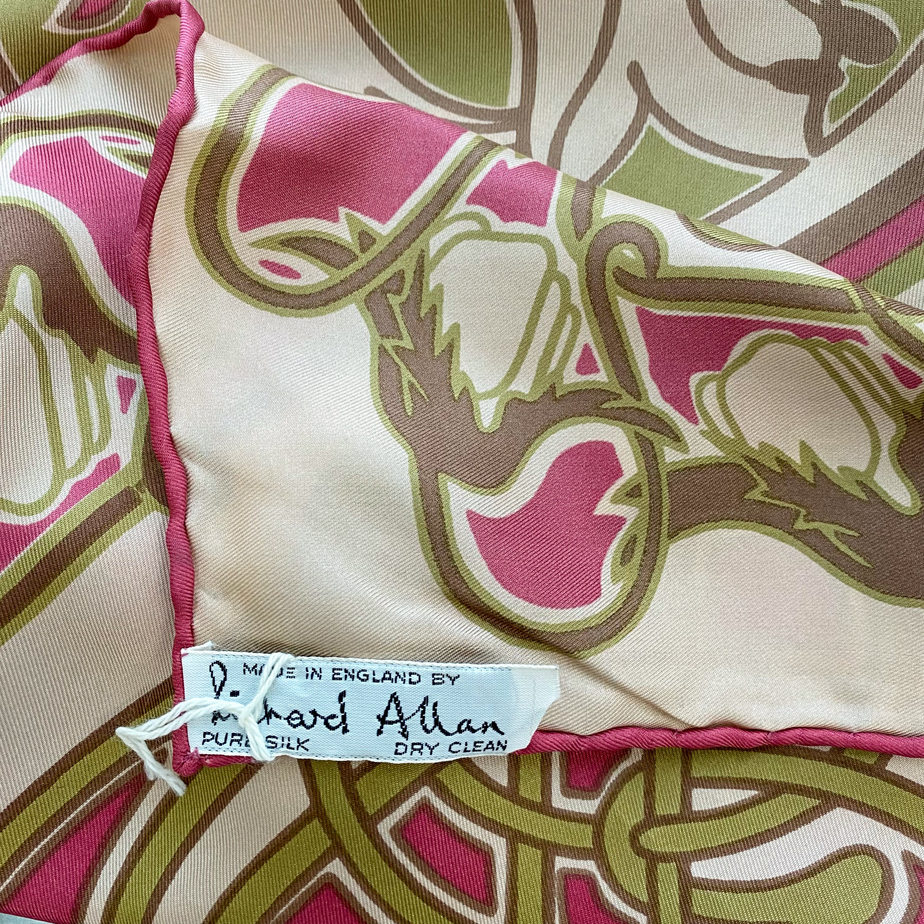 1970’s Richard Allan Silk Scarf