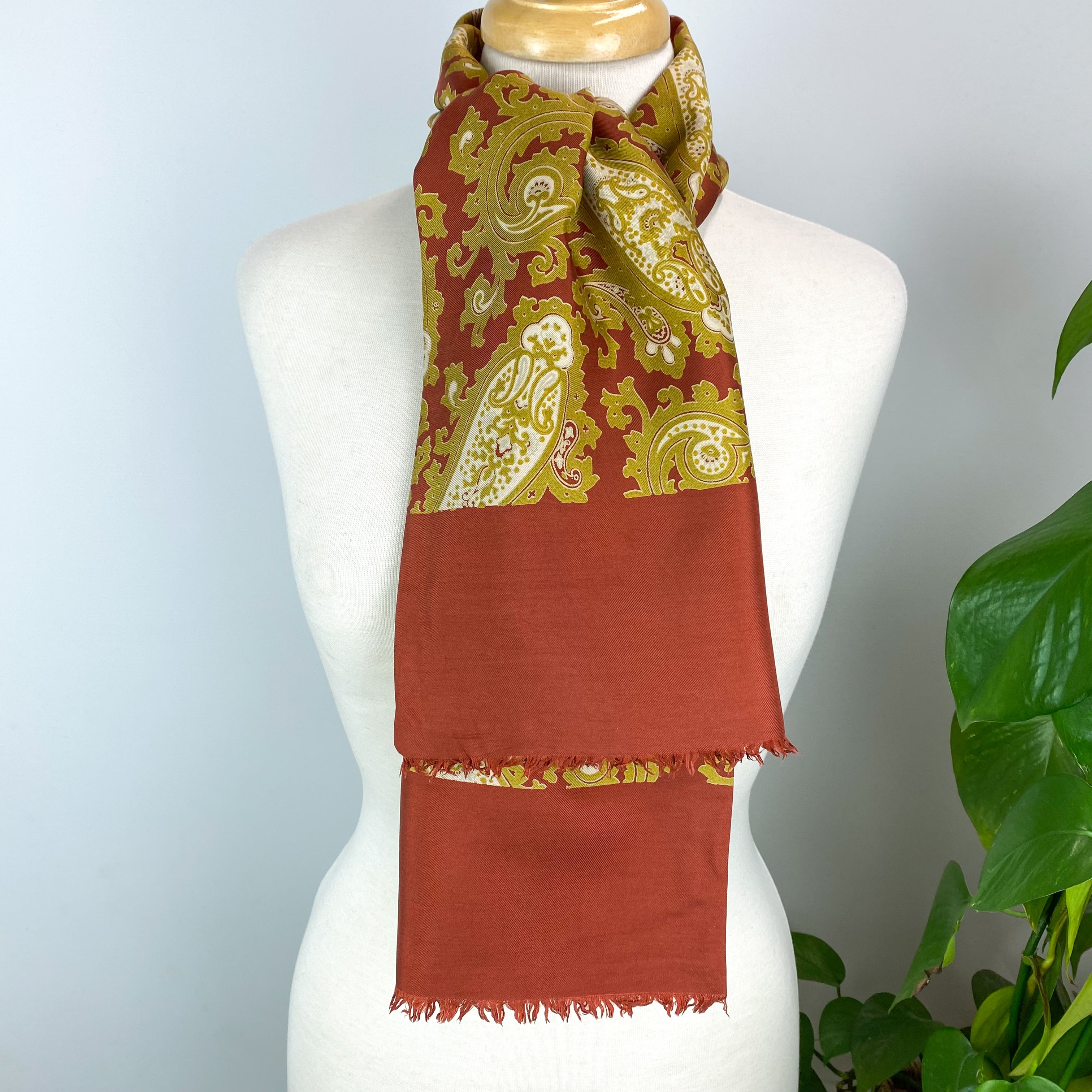 Long Italian Silk Scarf