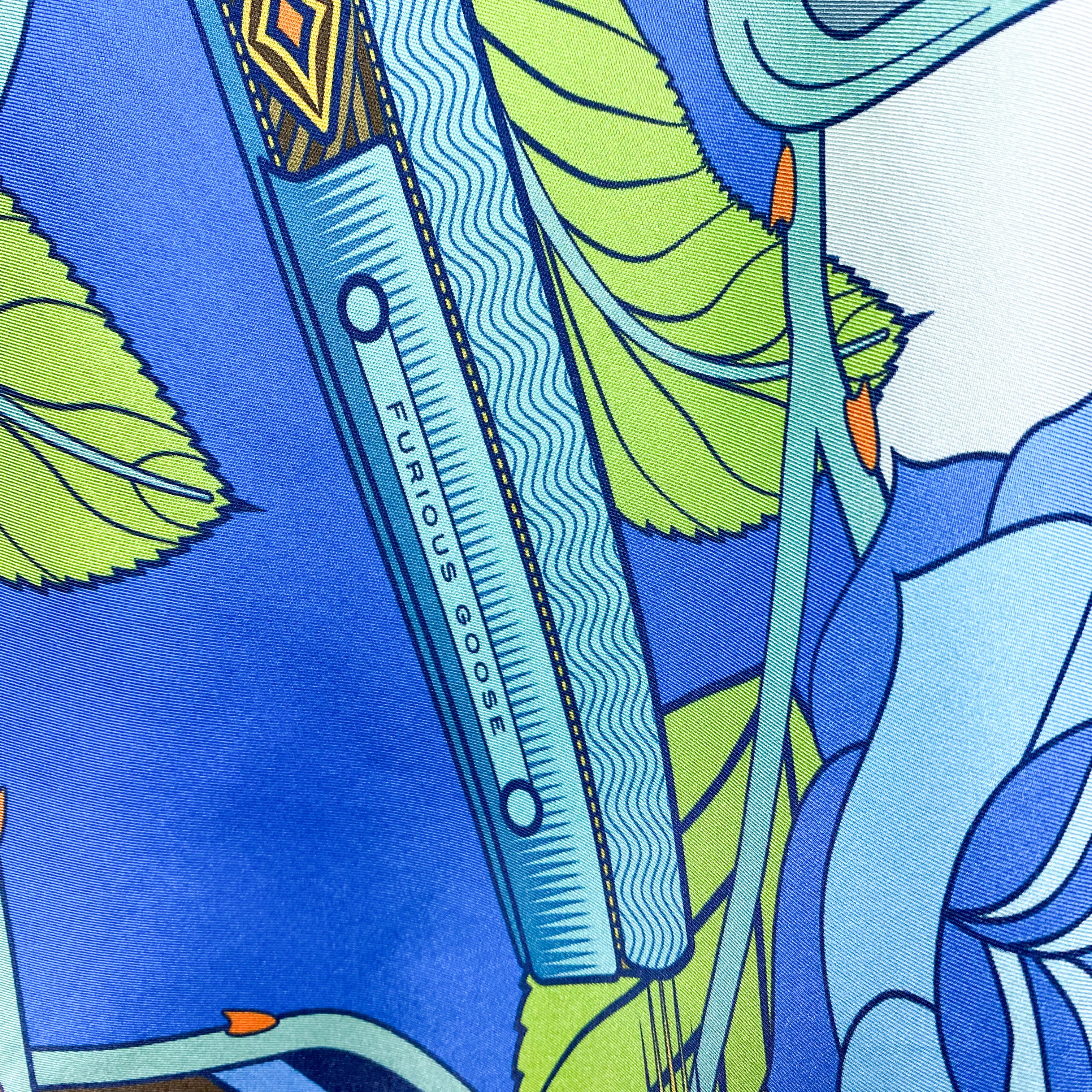 Brand New Furious Goose Designer Silk Scarf