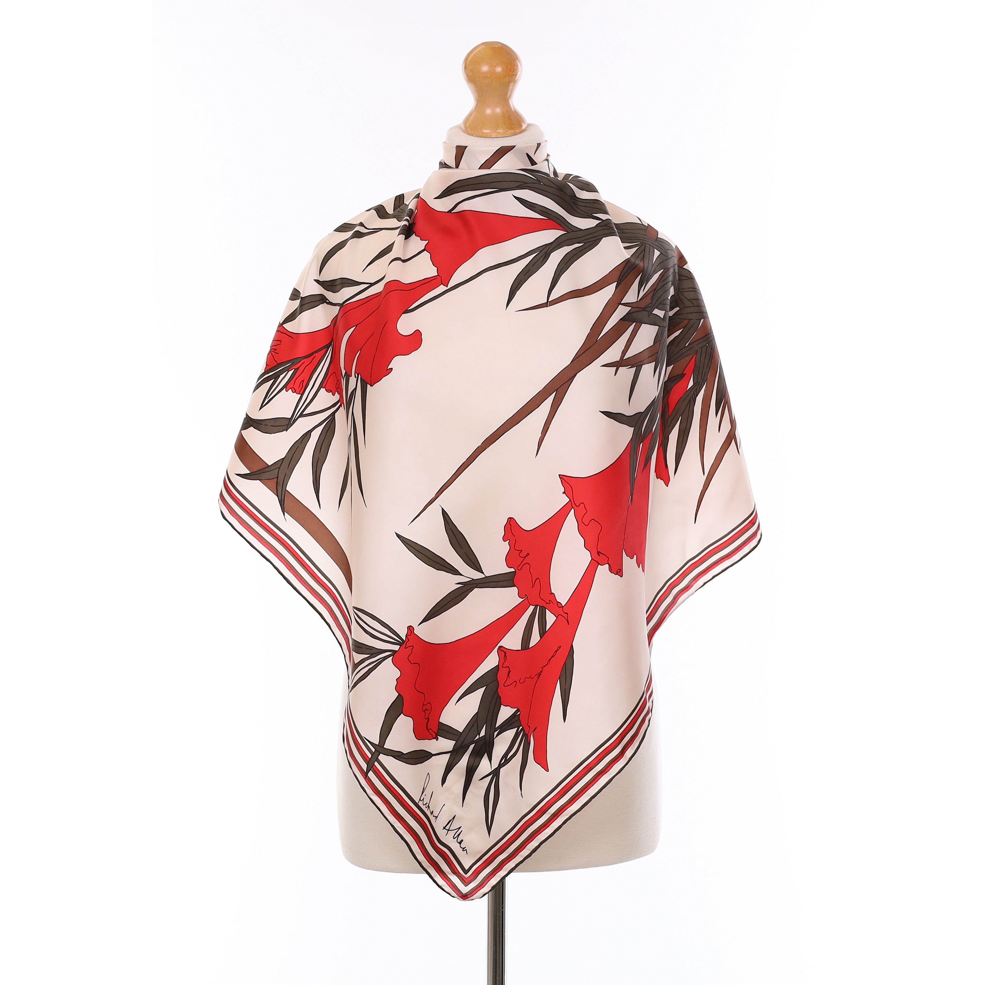 1970’s Richard Allan Vintage Silk Scarf