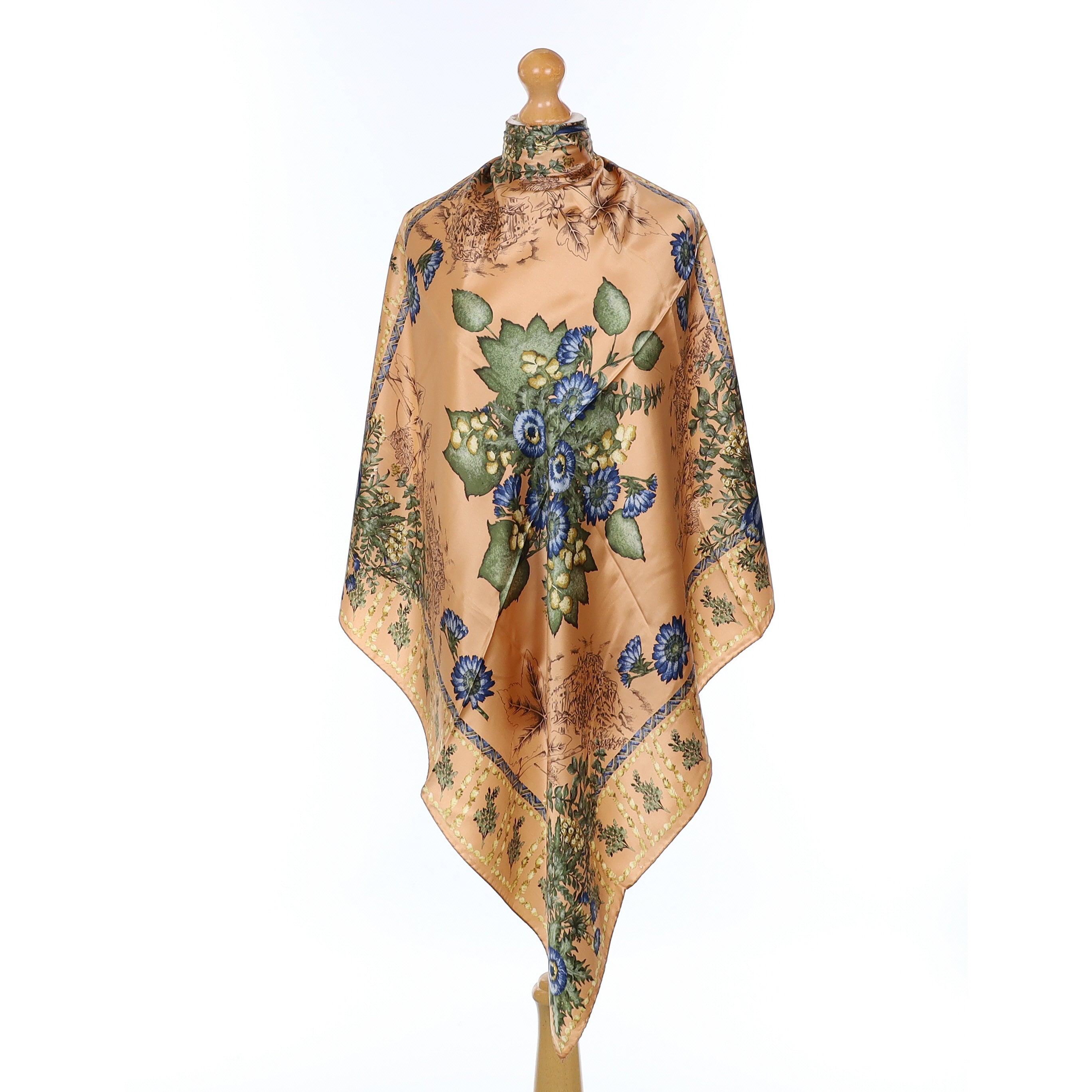 Brand New Pink Floral Silk Scarf