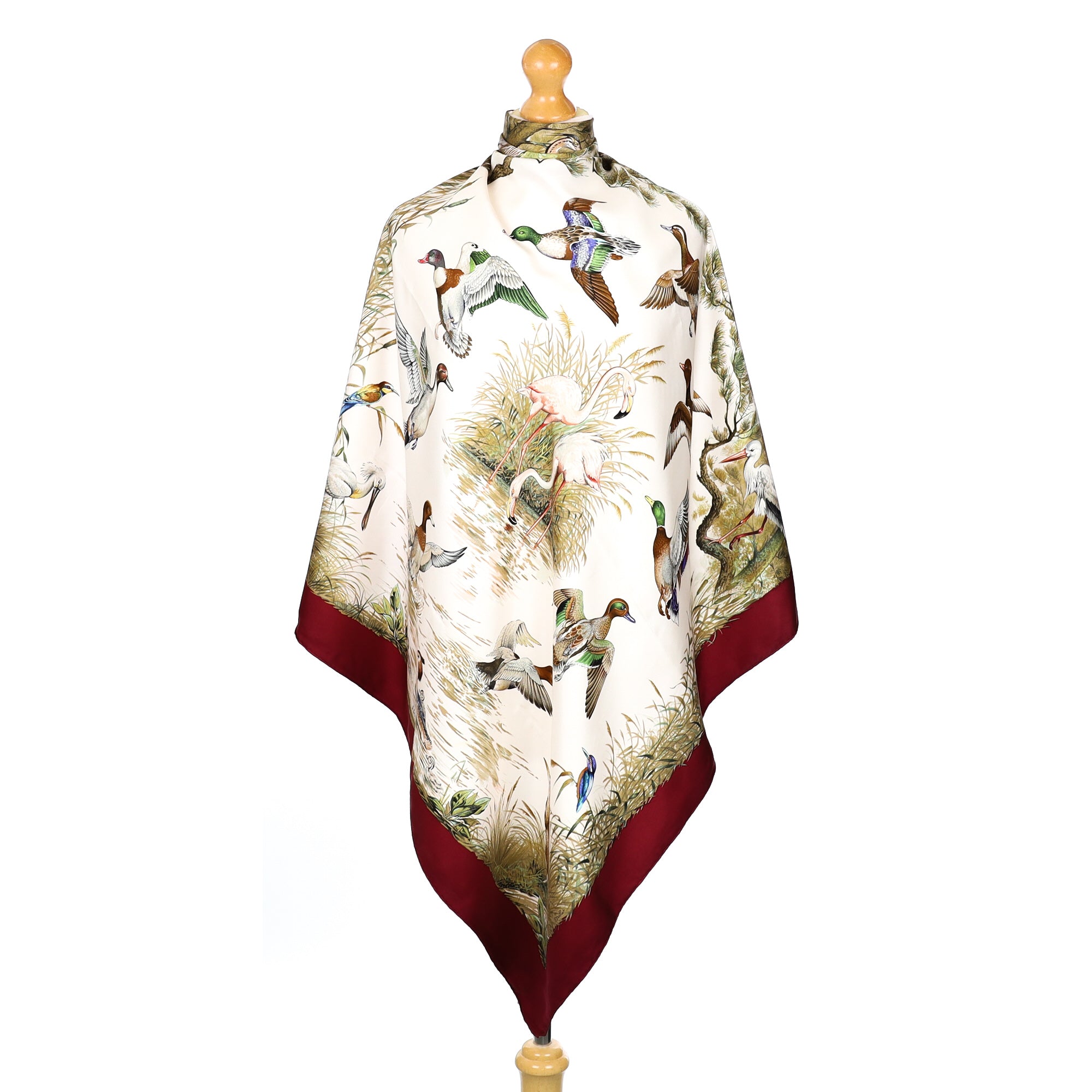 Hermès Halte en Camargue Silk Scarf