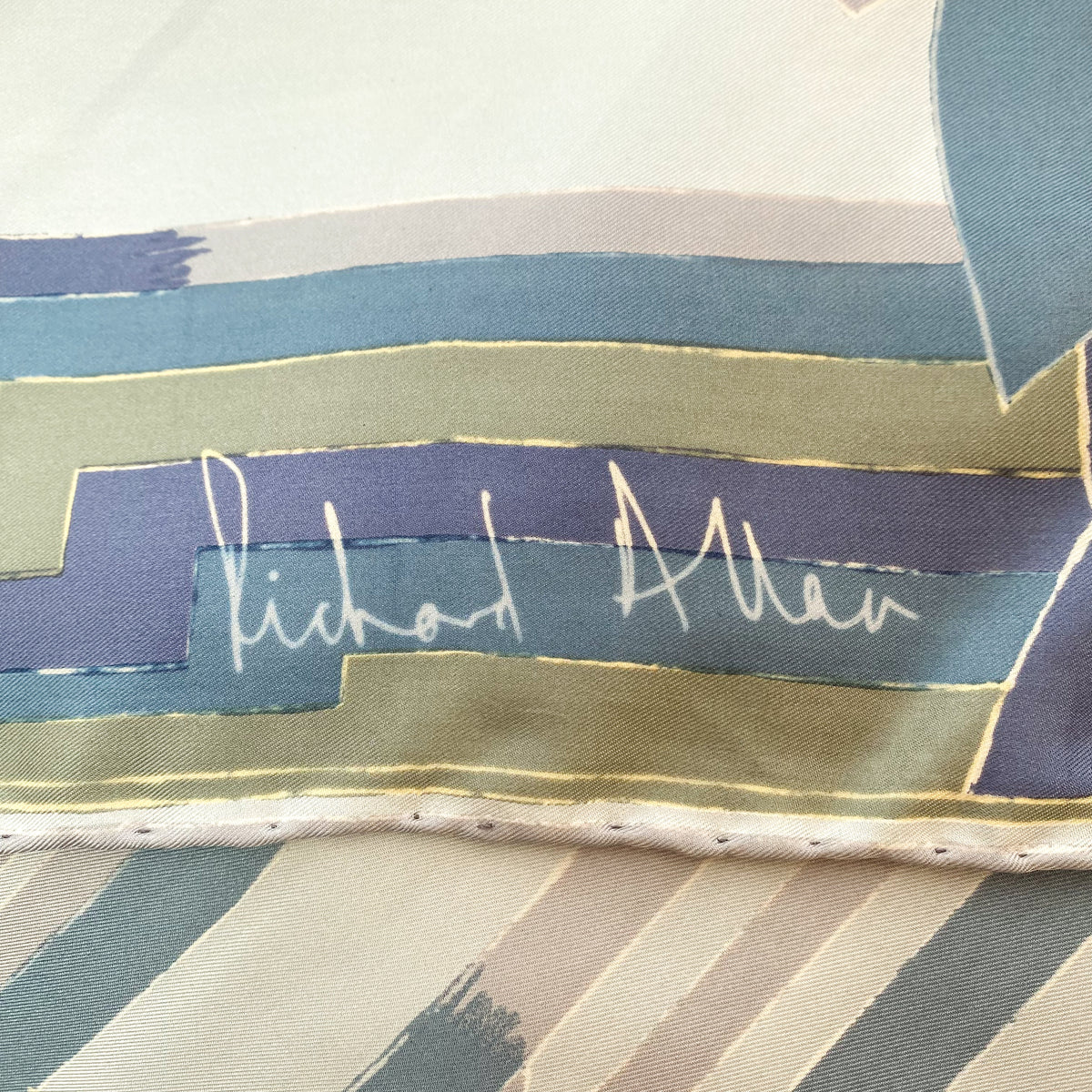 1970s Richard Allan Vintage Silk Scarf